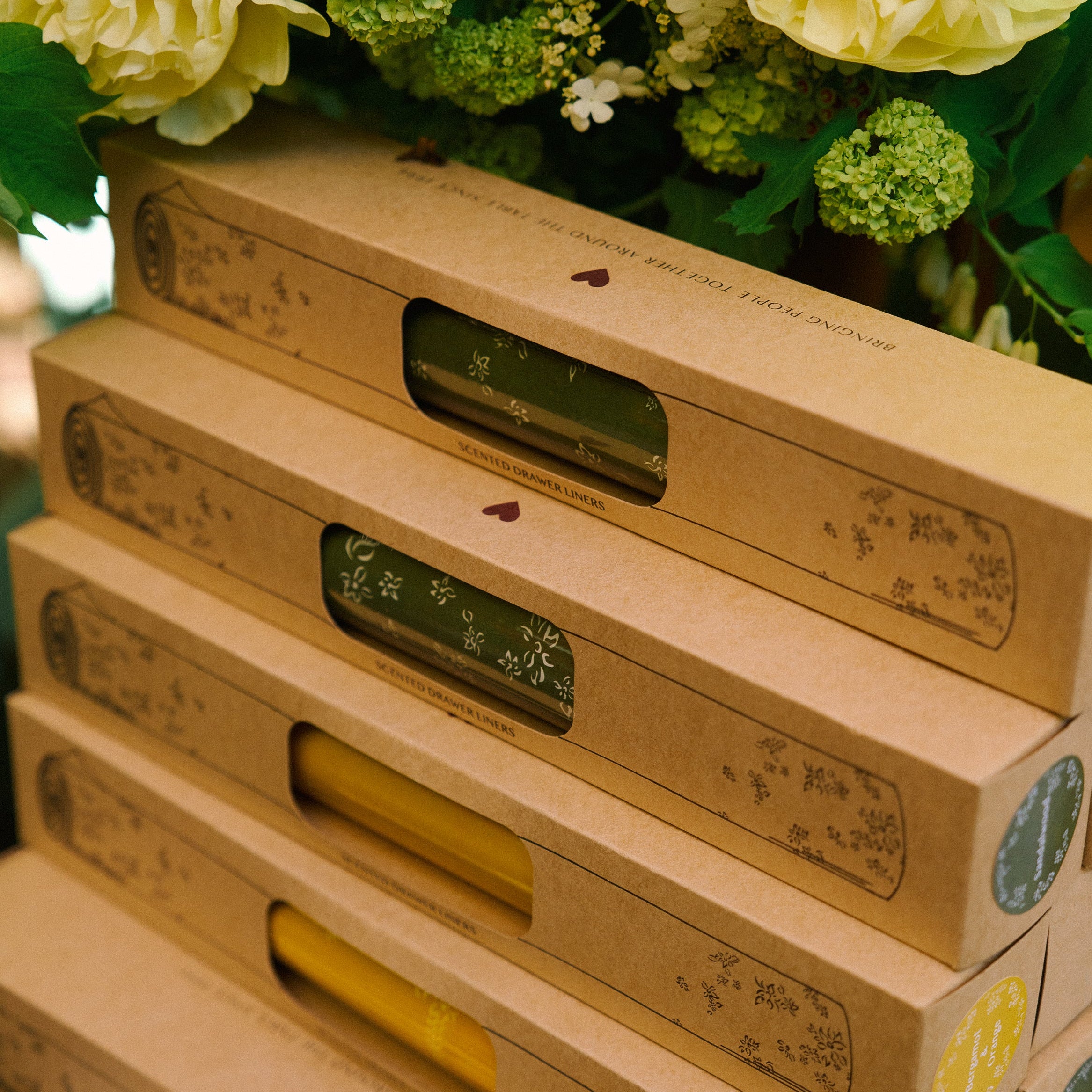 Blue English Lavendar Scented Drawer Liner