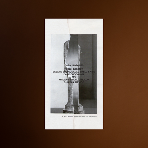 Black Toasted Sesame, Cacao Shell & Nibs Chocolate Bar