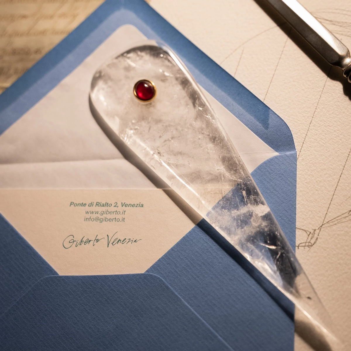 Pyotr Rock Crystal Paper Knife