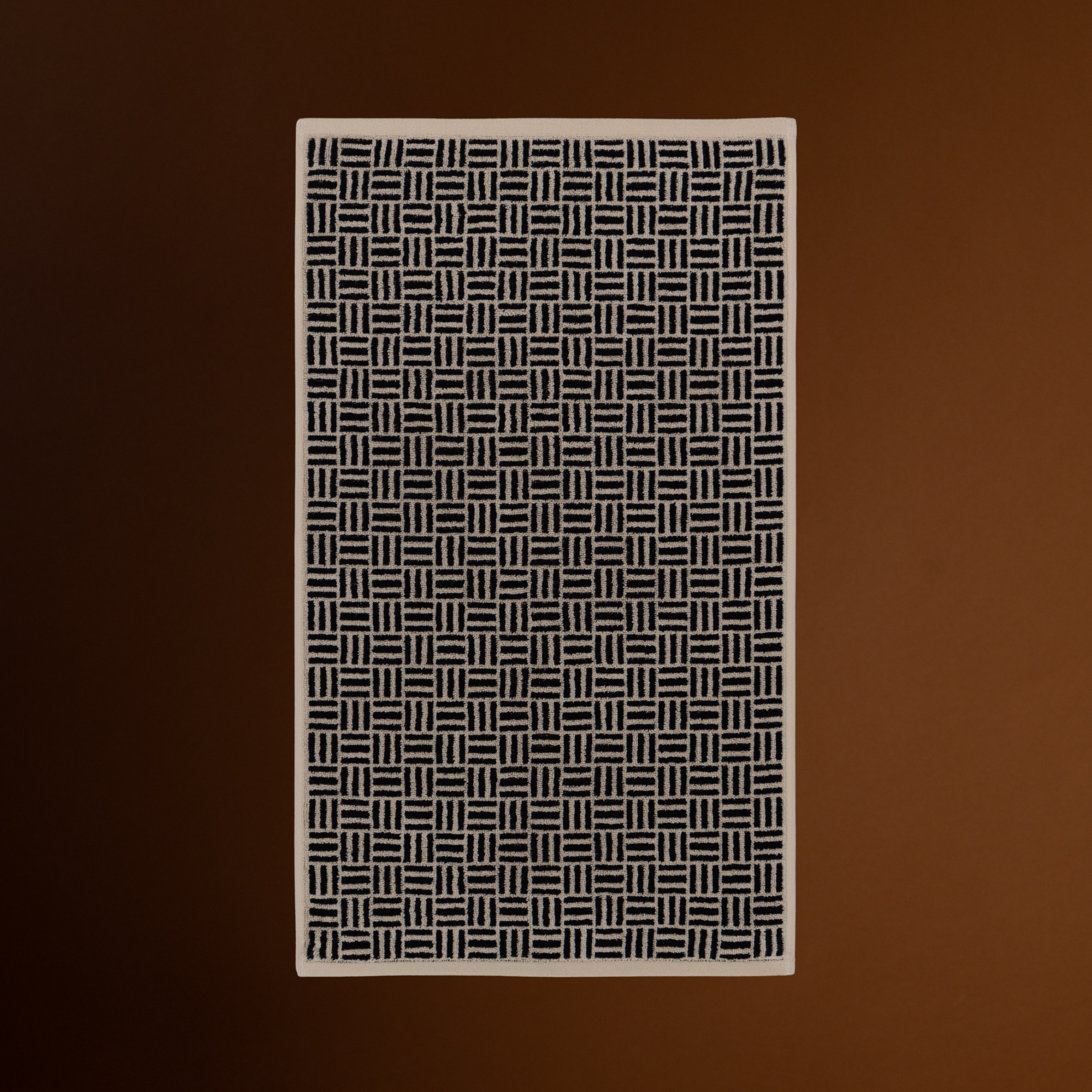 Torrens Hand Towel, Sand & Noir