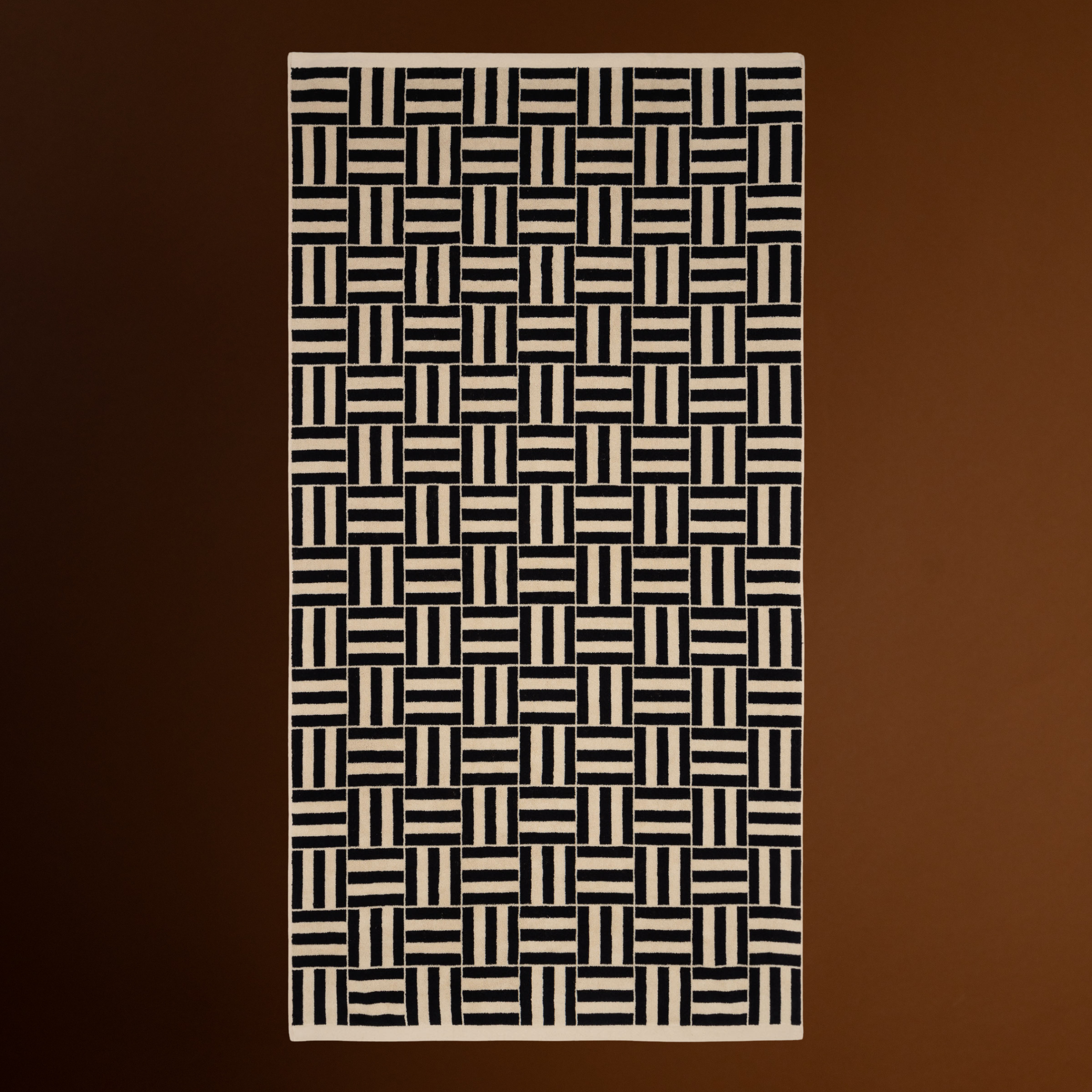 Willis Pool Towel, Sand & Noir