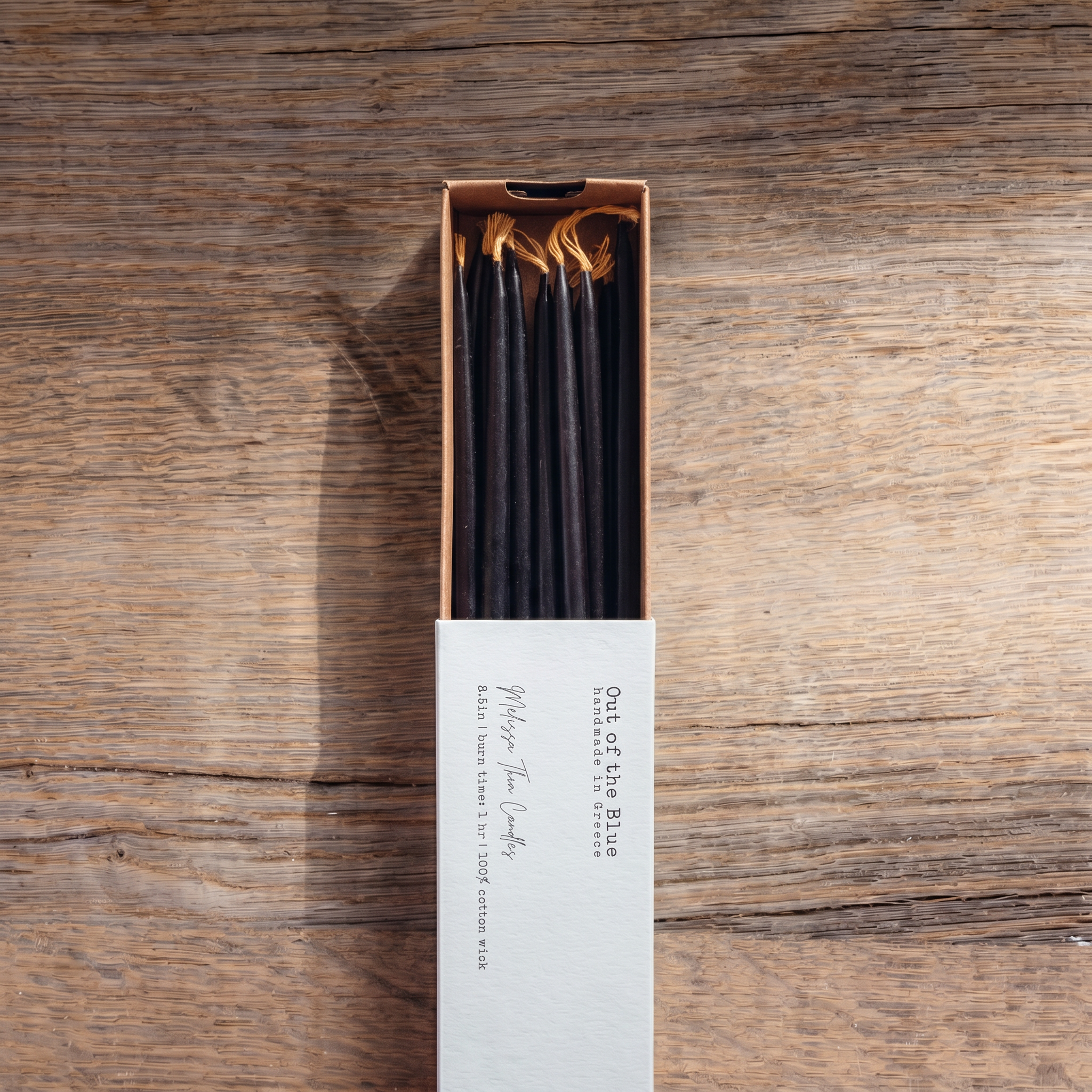 Beeswax Thin Tapers, Set of 15