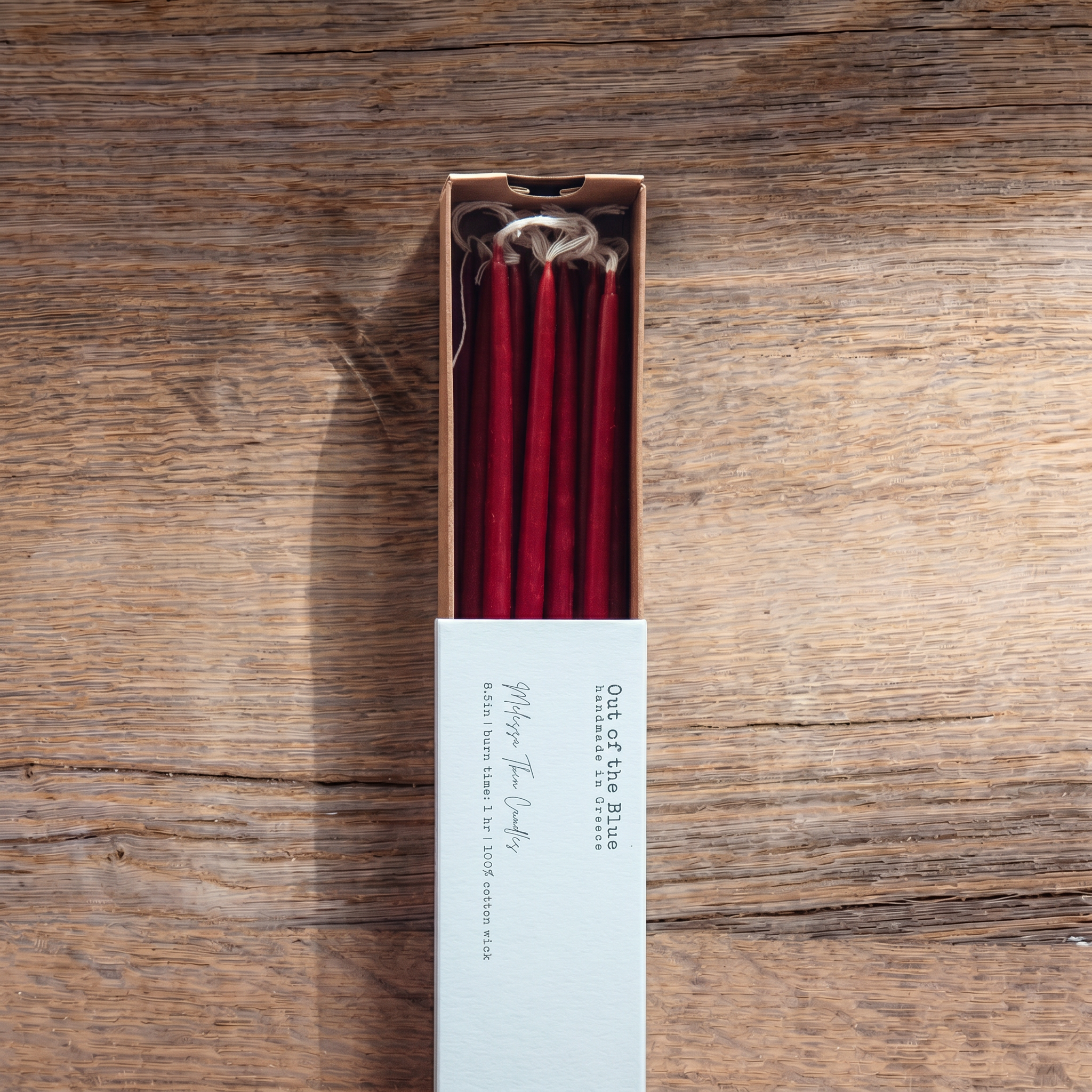 Beeswax Thin Tapers, Set of 15