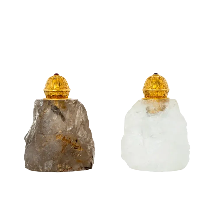 Rock Crystal Salt & Pepper Shakers
