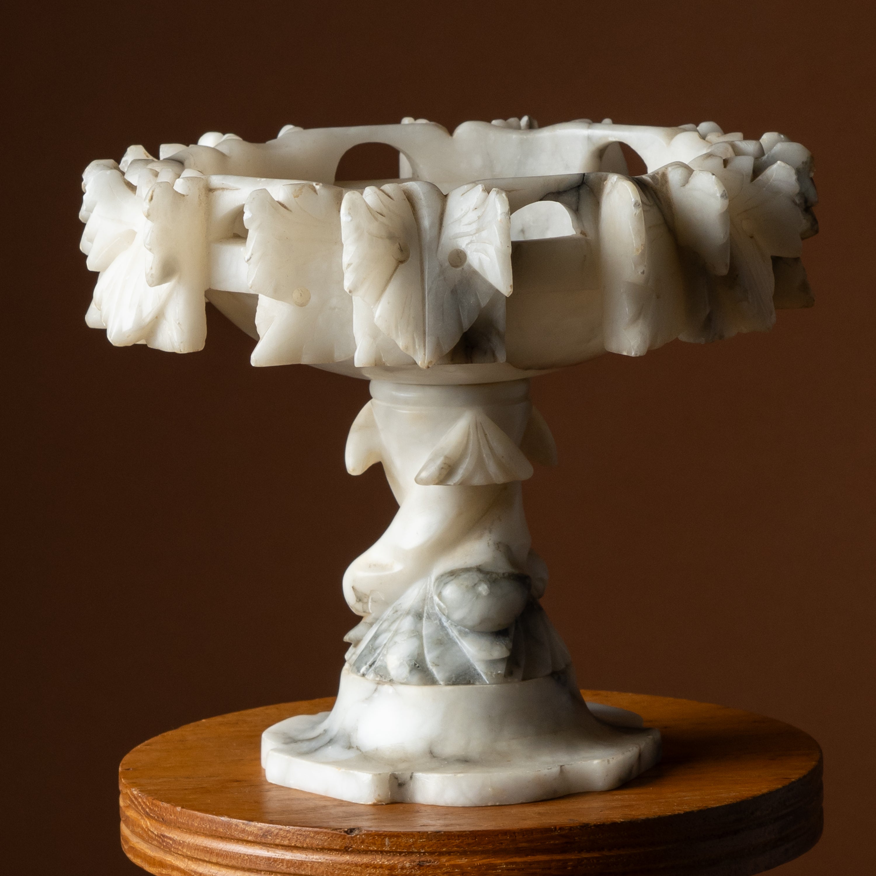 Small Carved Alabaster Tazza