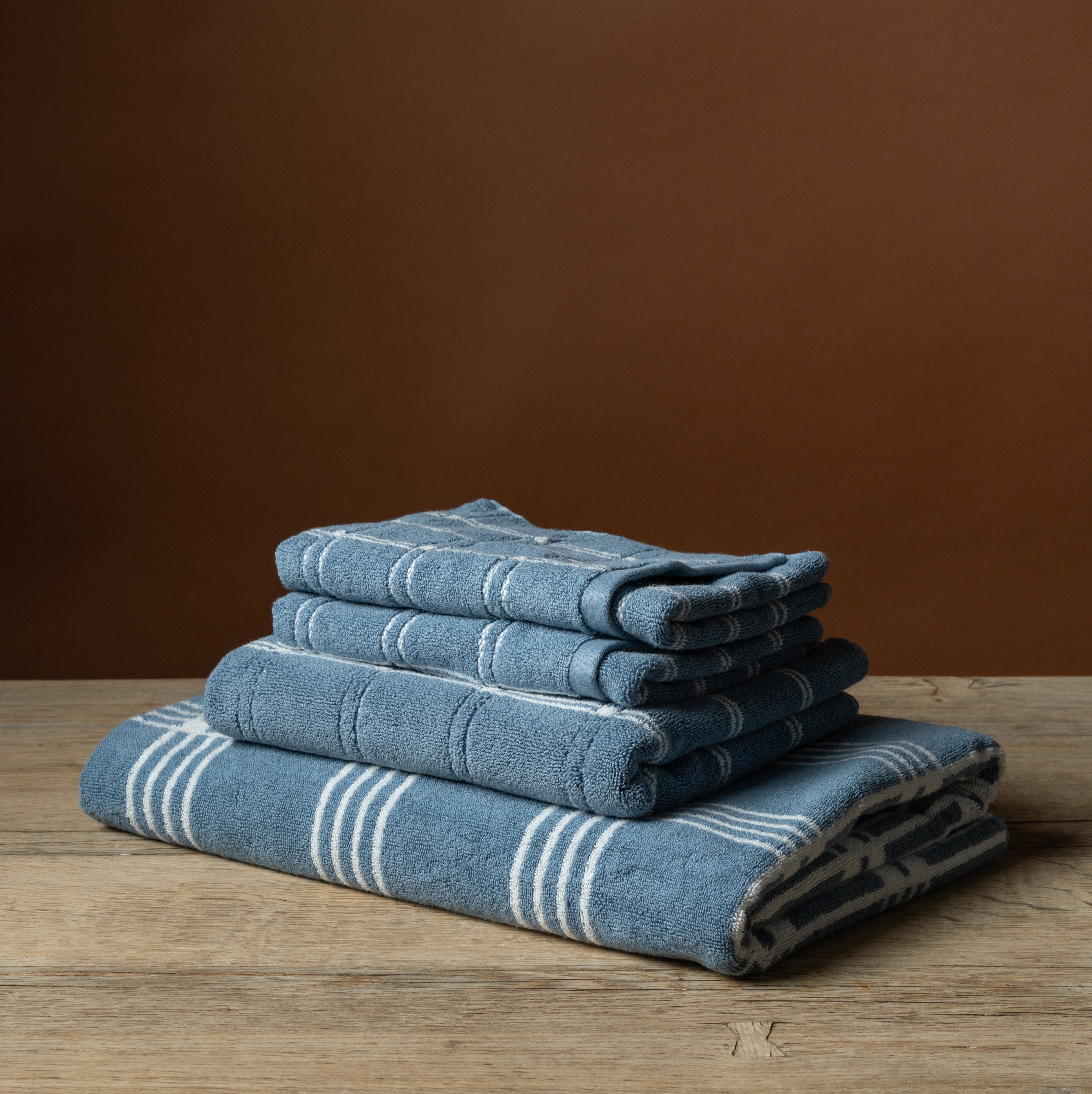 Devon Bath Mat, Celeste & Chalk