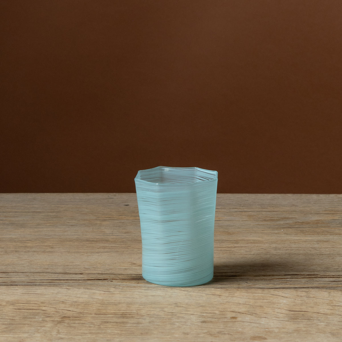 Celadon Octagonal Short Glass