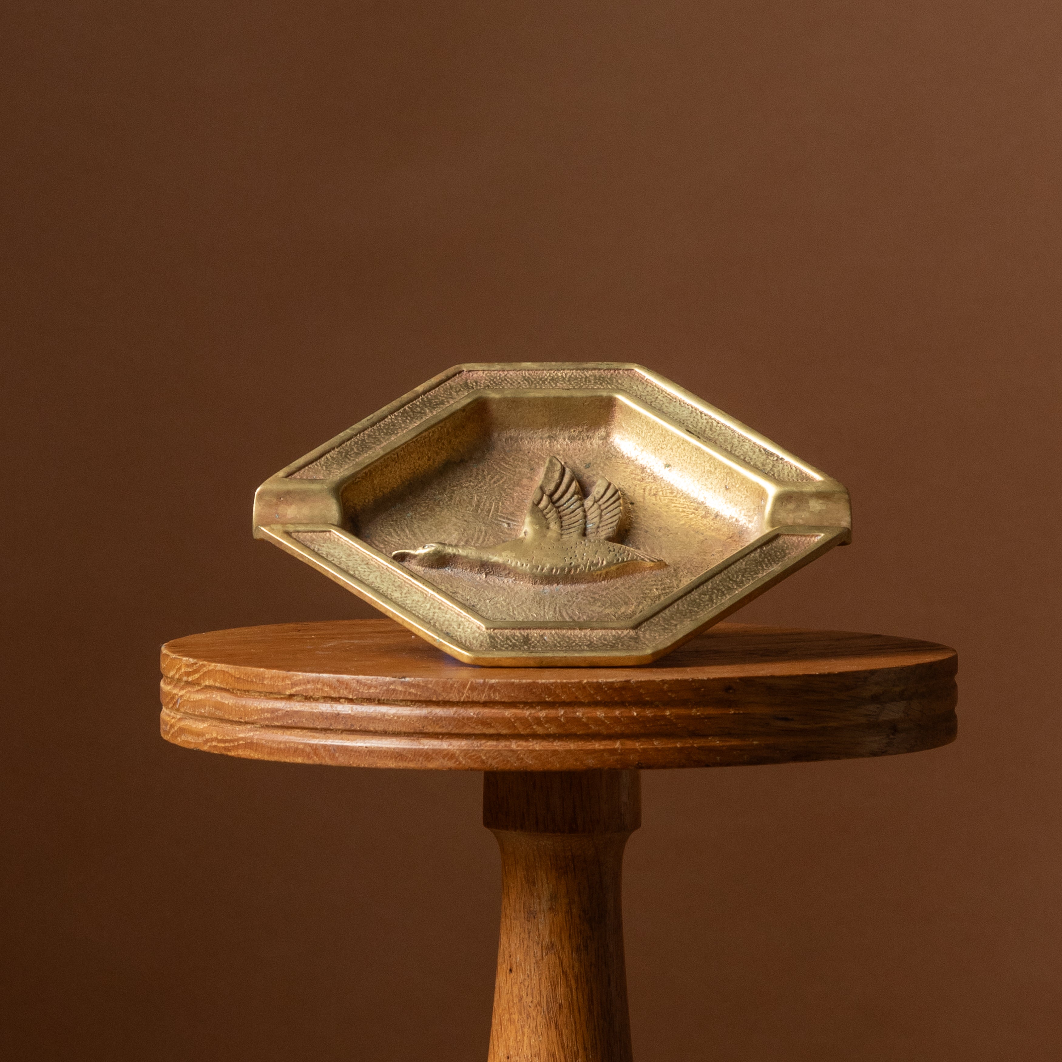 Brass Flying Goose Ashtray