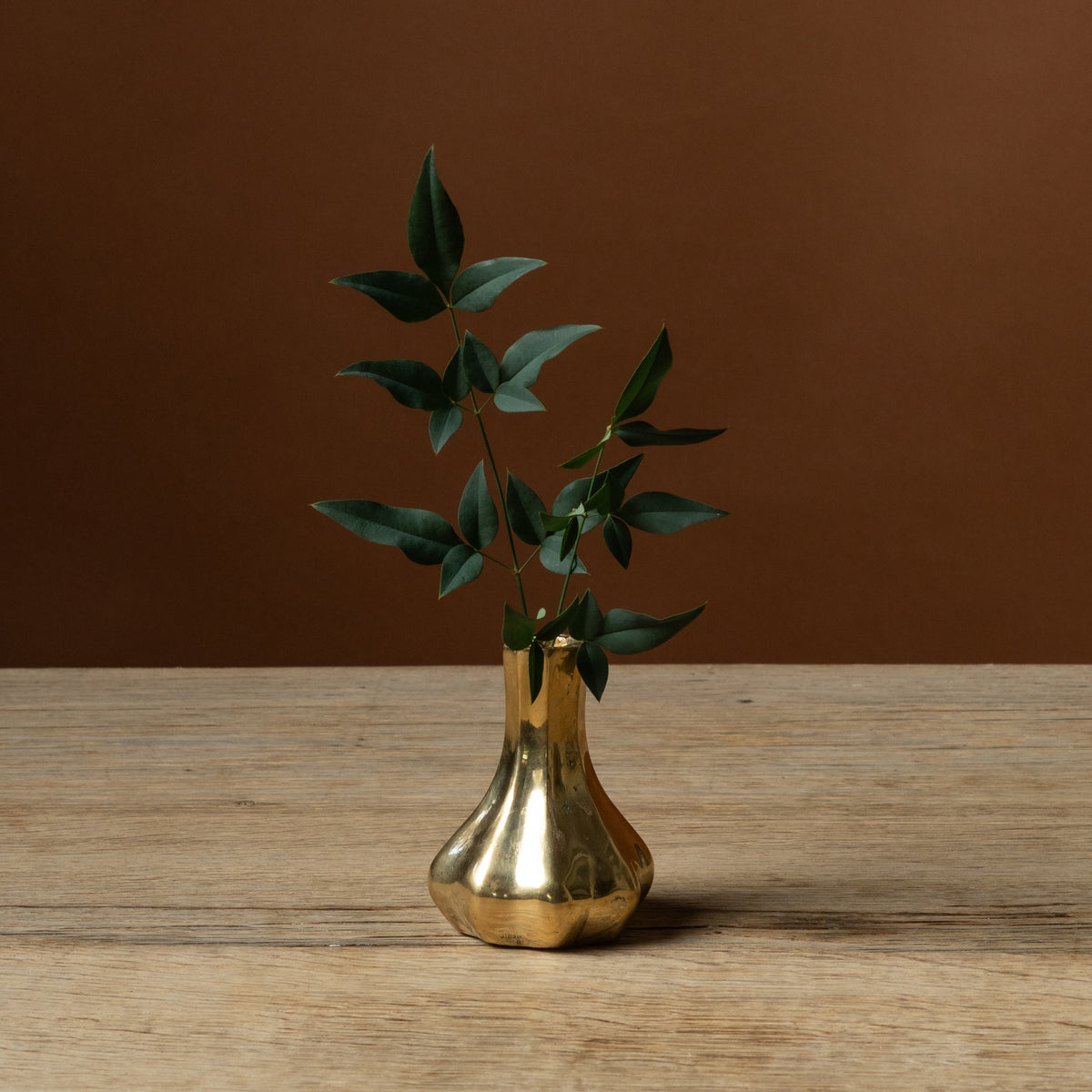 Small Brass Bud Vases