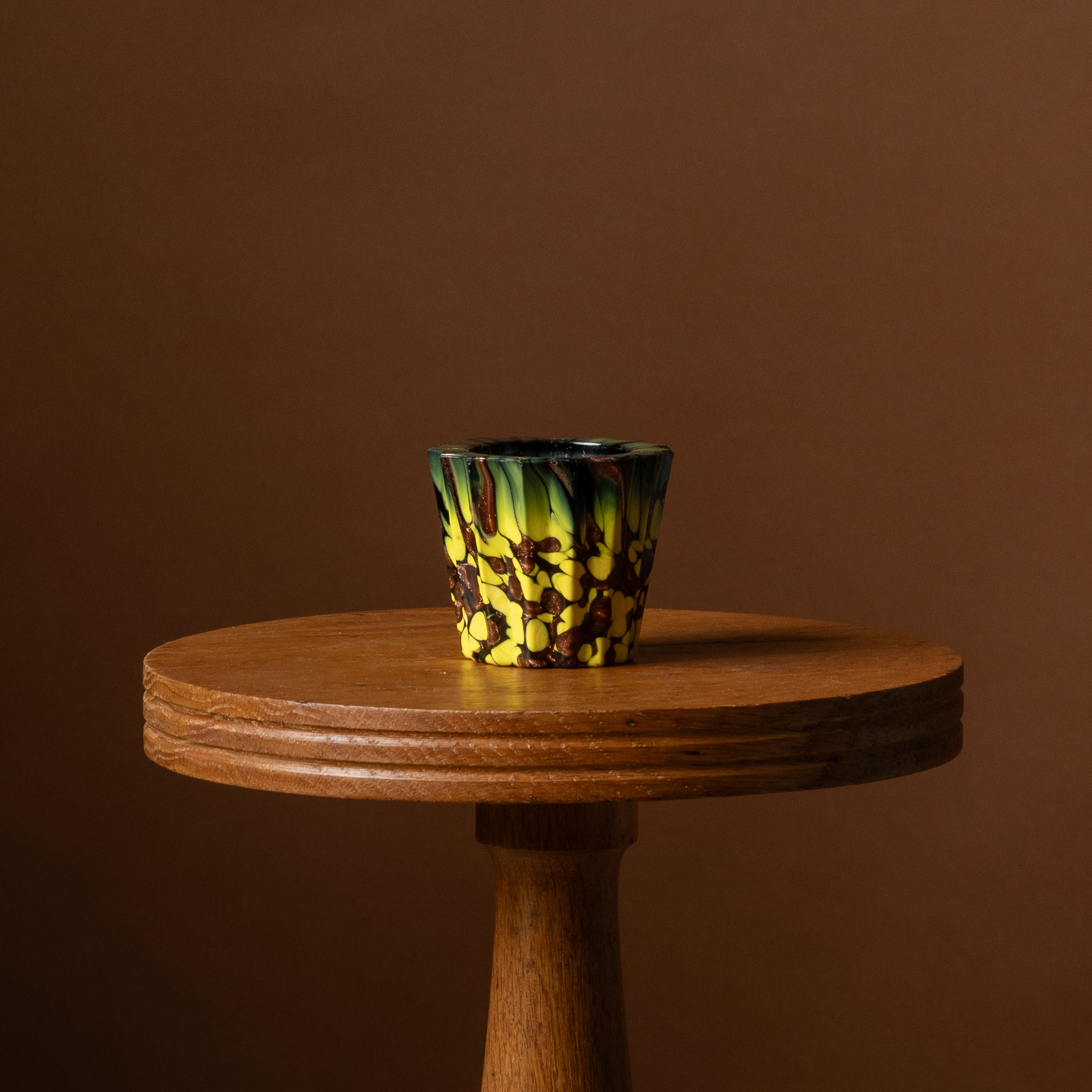 Mid-Century Murano Spatter Glass Match Holder