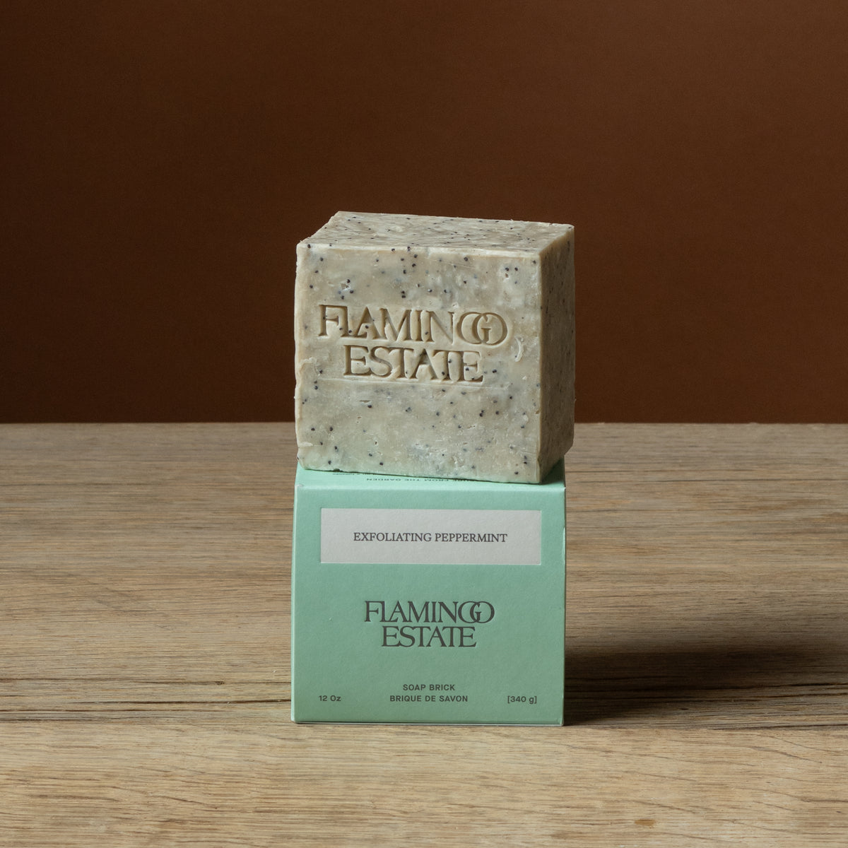 Exfoliating Peppermint Soap Brick
