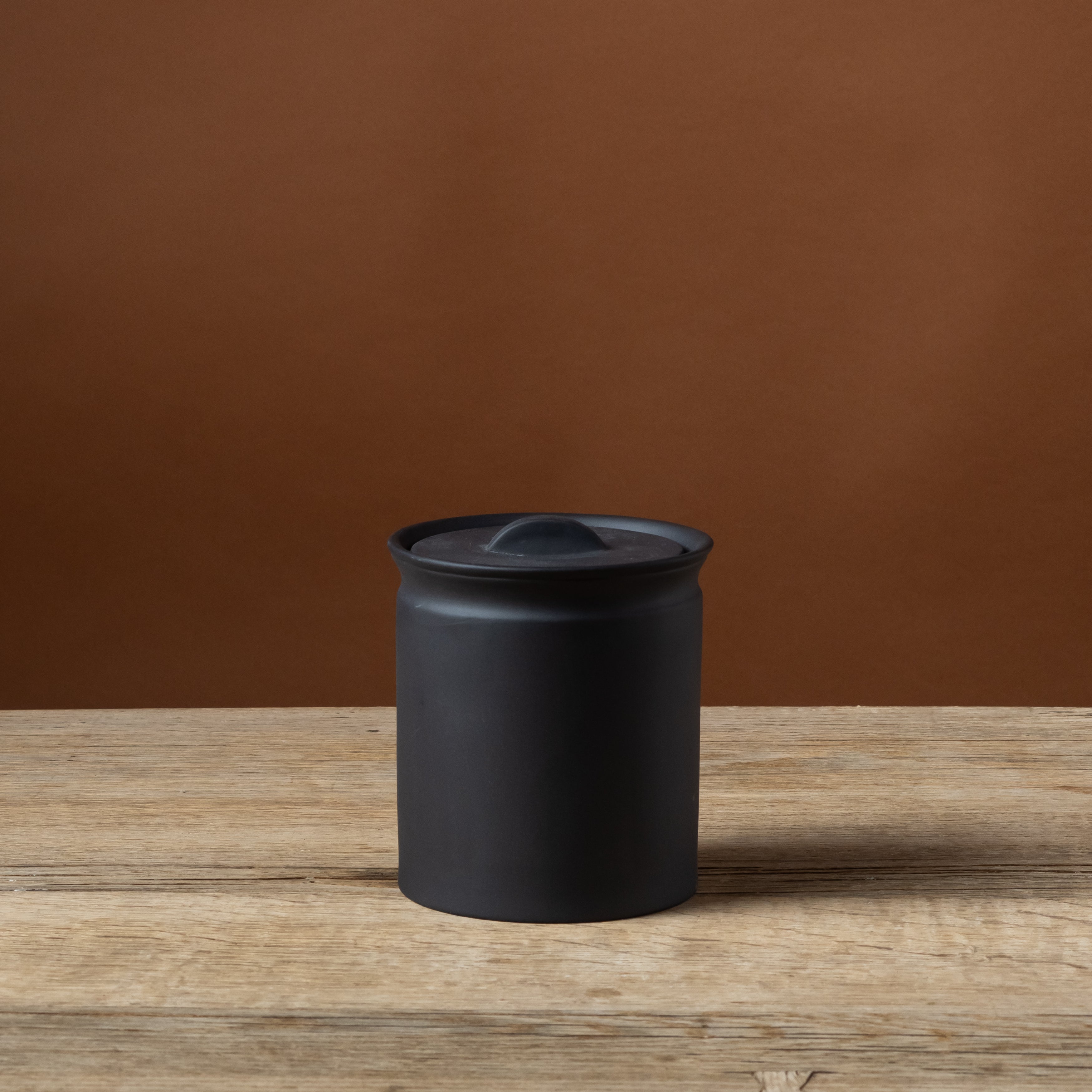 Large Black Larder Crock
