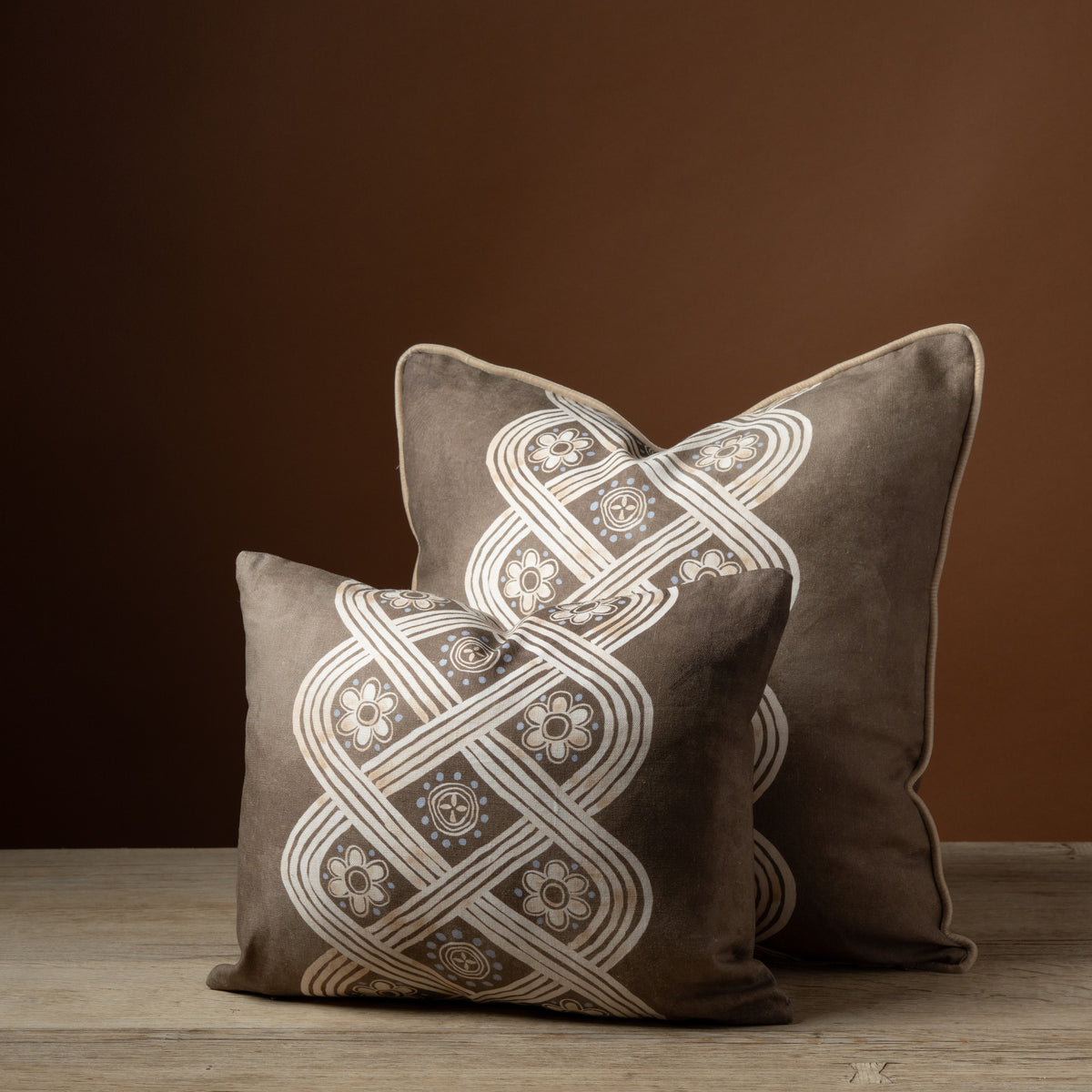 Caryatid Braid Pillow in Alluvium