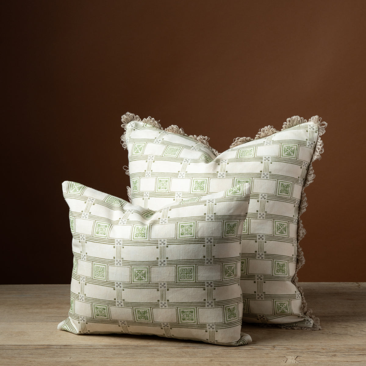 Labyrinthine Pillow in Calx
