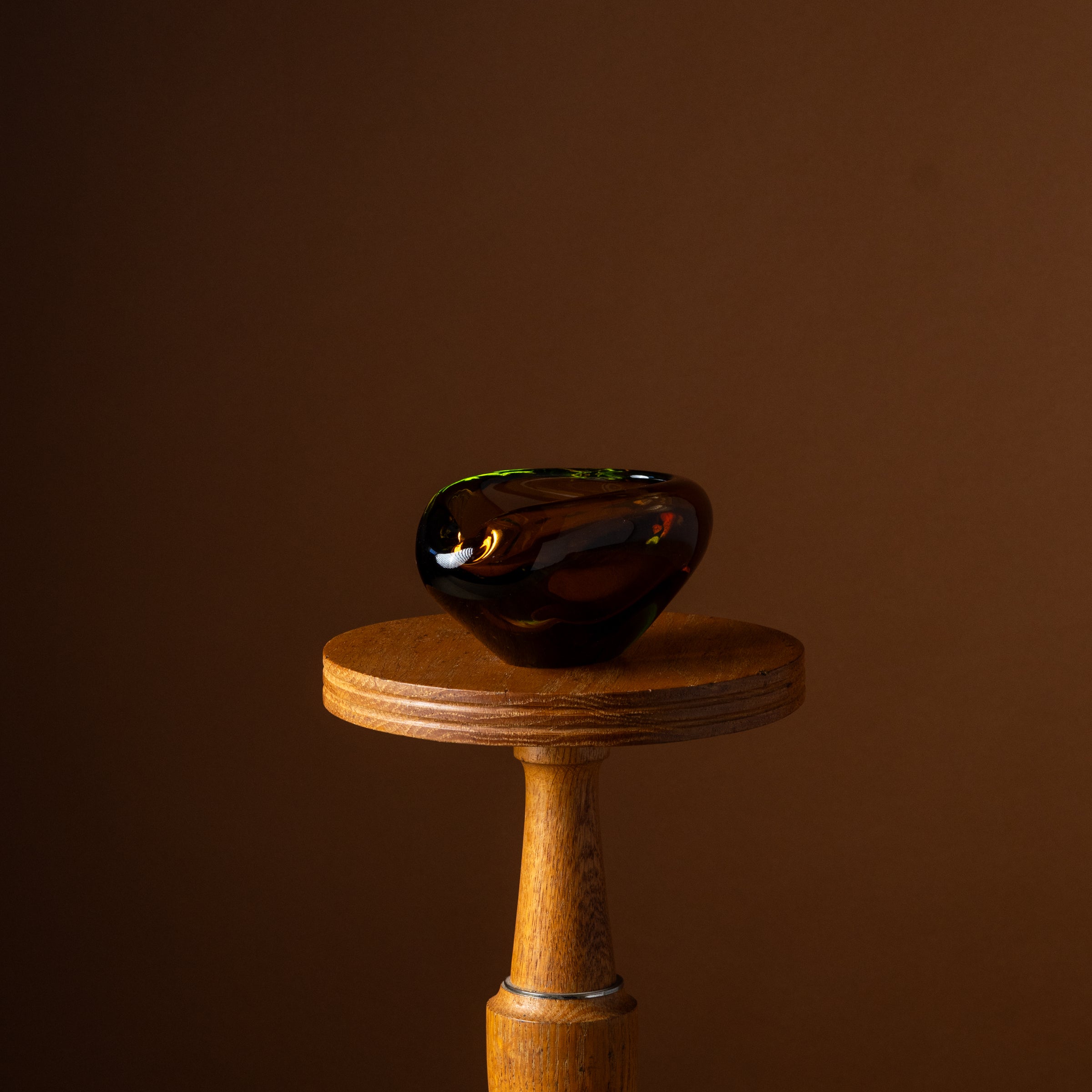 Amber & Aqua Murano Glass Ashtray