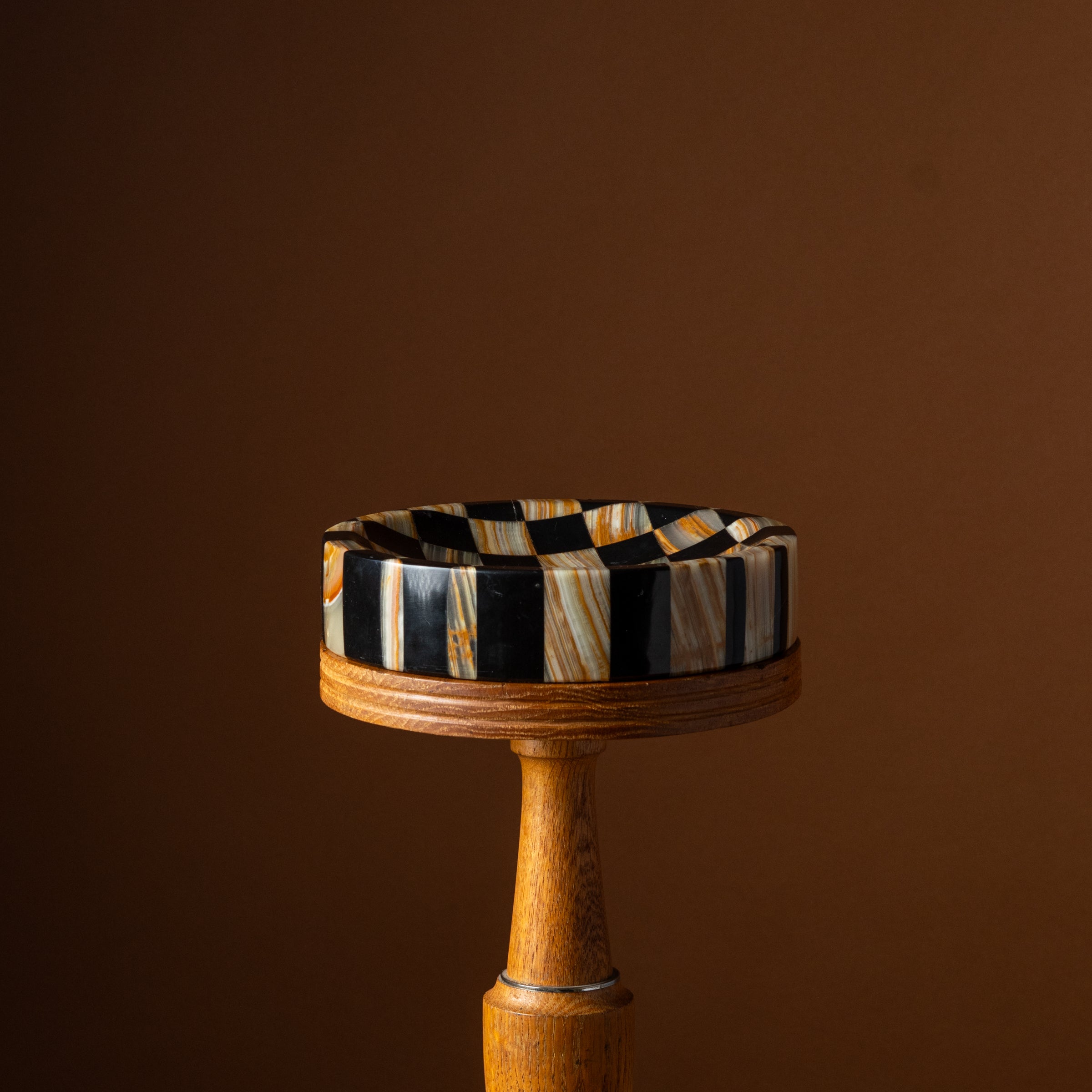 Checkered Marble Vide Poche