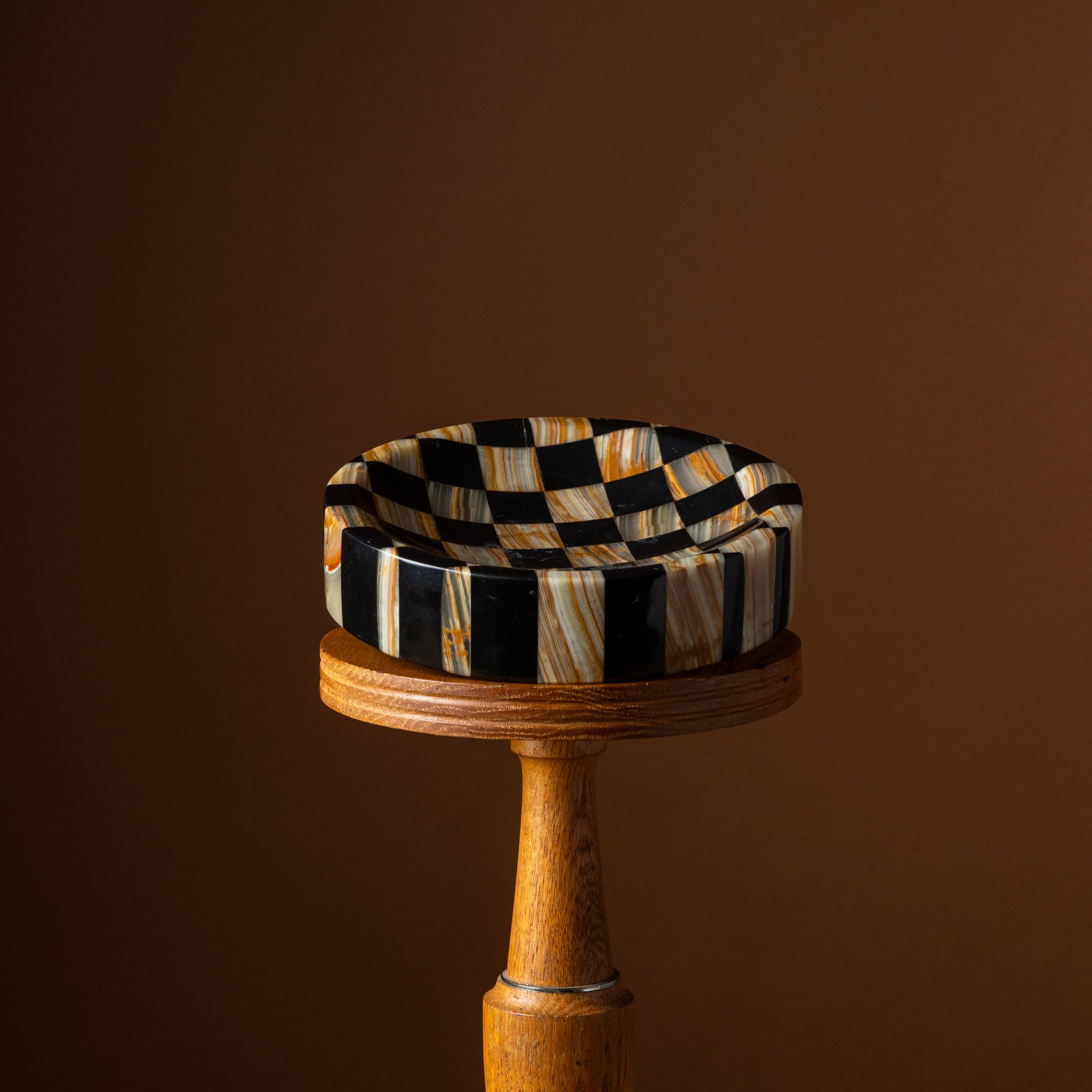 Checkered Marble Vide Poche