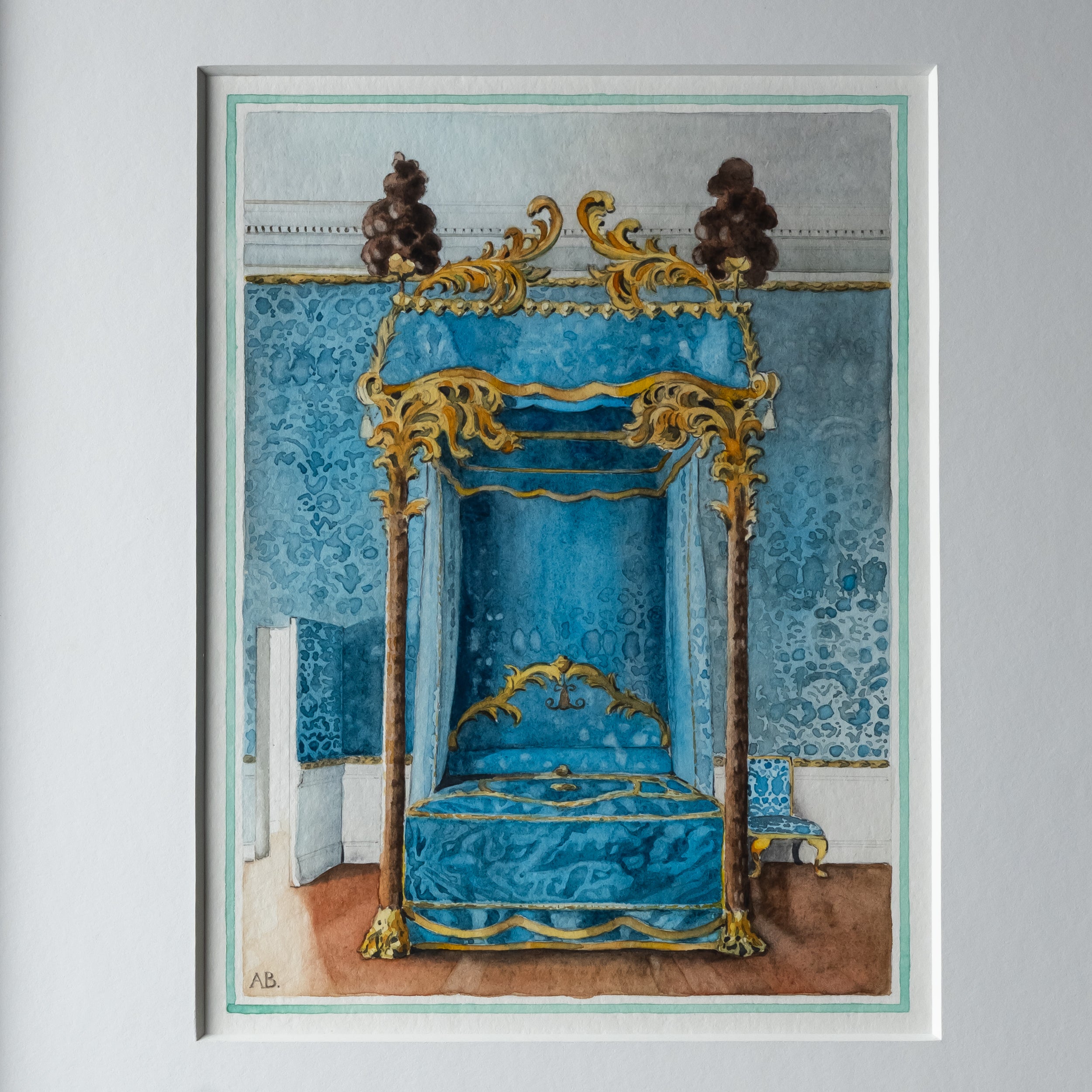 State Bed at Keddleston Hall by Aldous Bertram