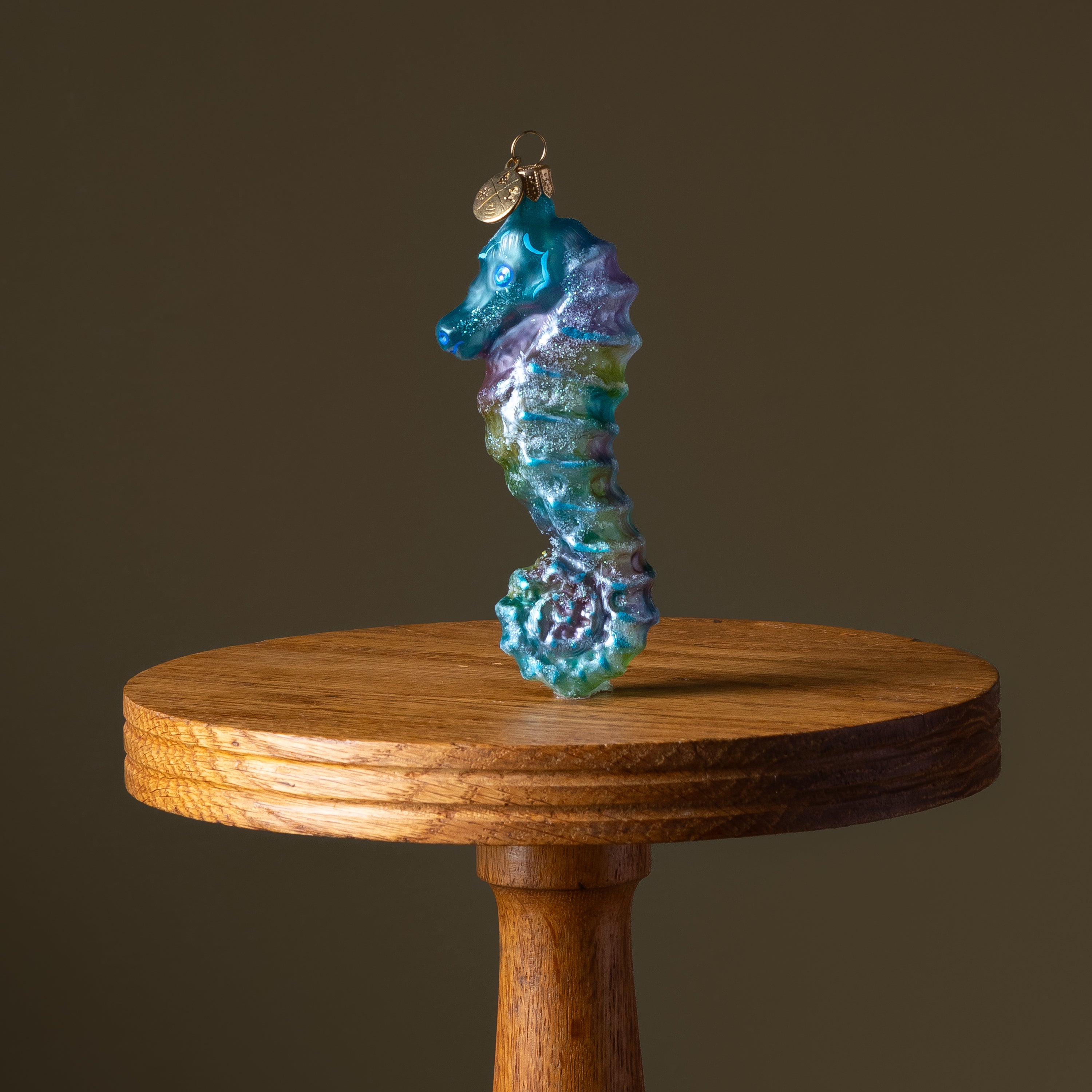 Transparent Seahorse Glass Ornament