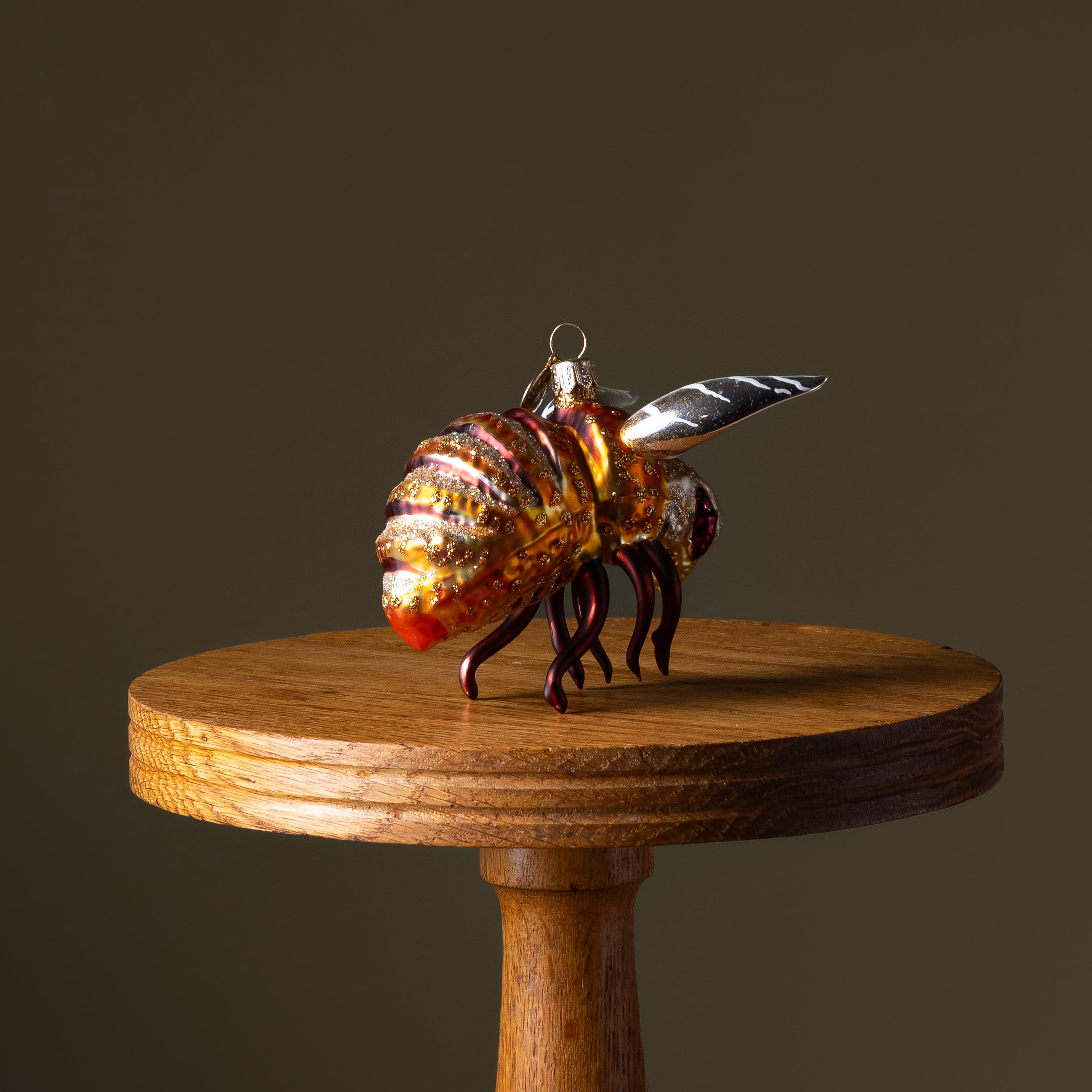 Large Bumblebee Glass Ornament