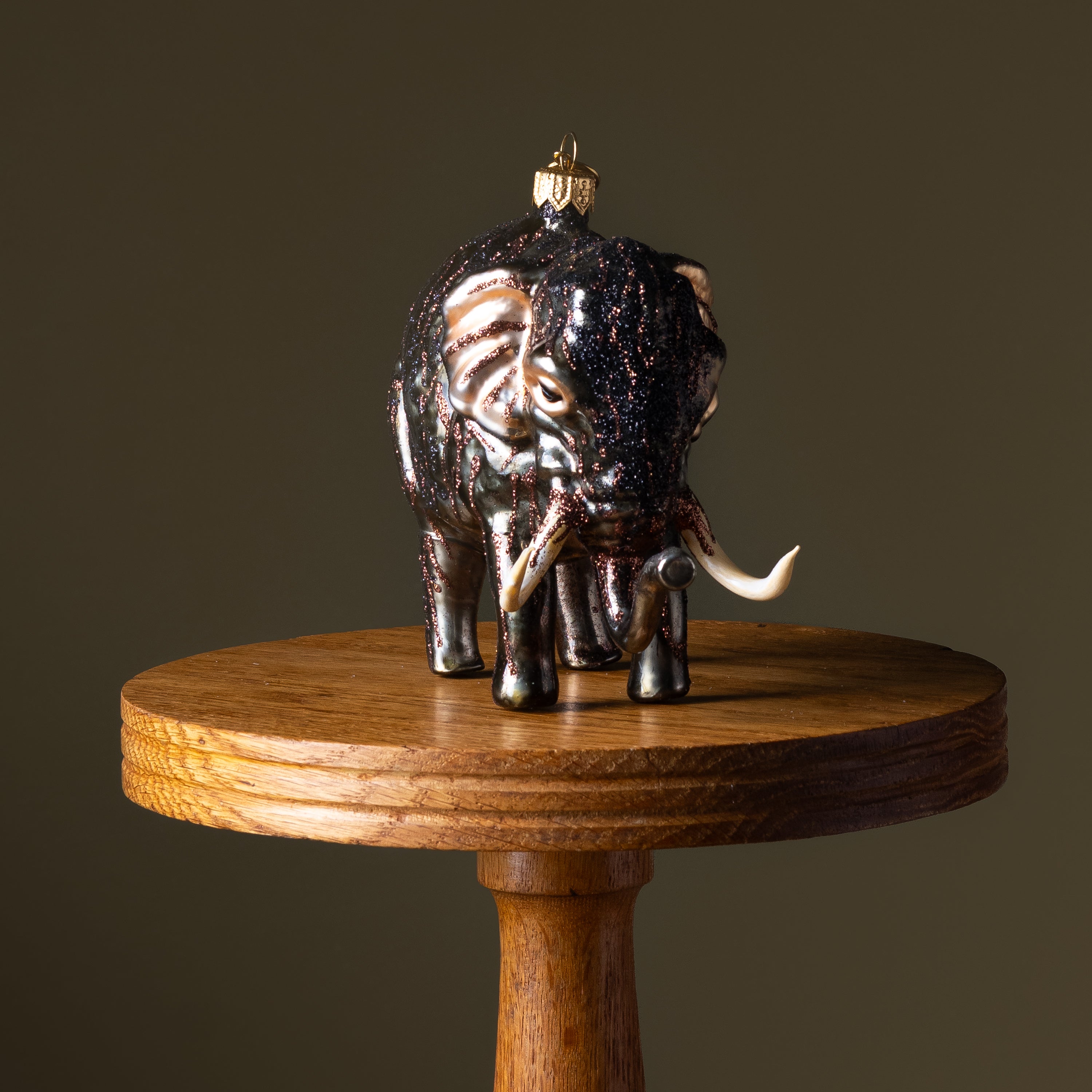 Elephant Glass Ornament
