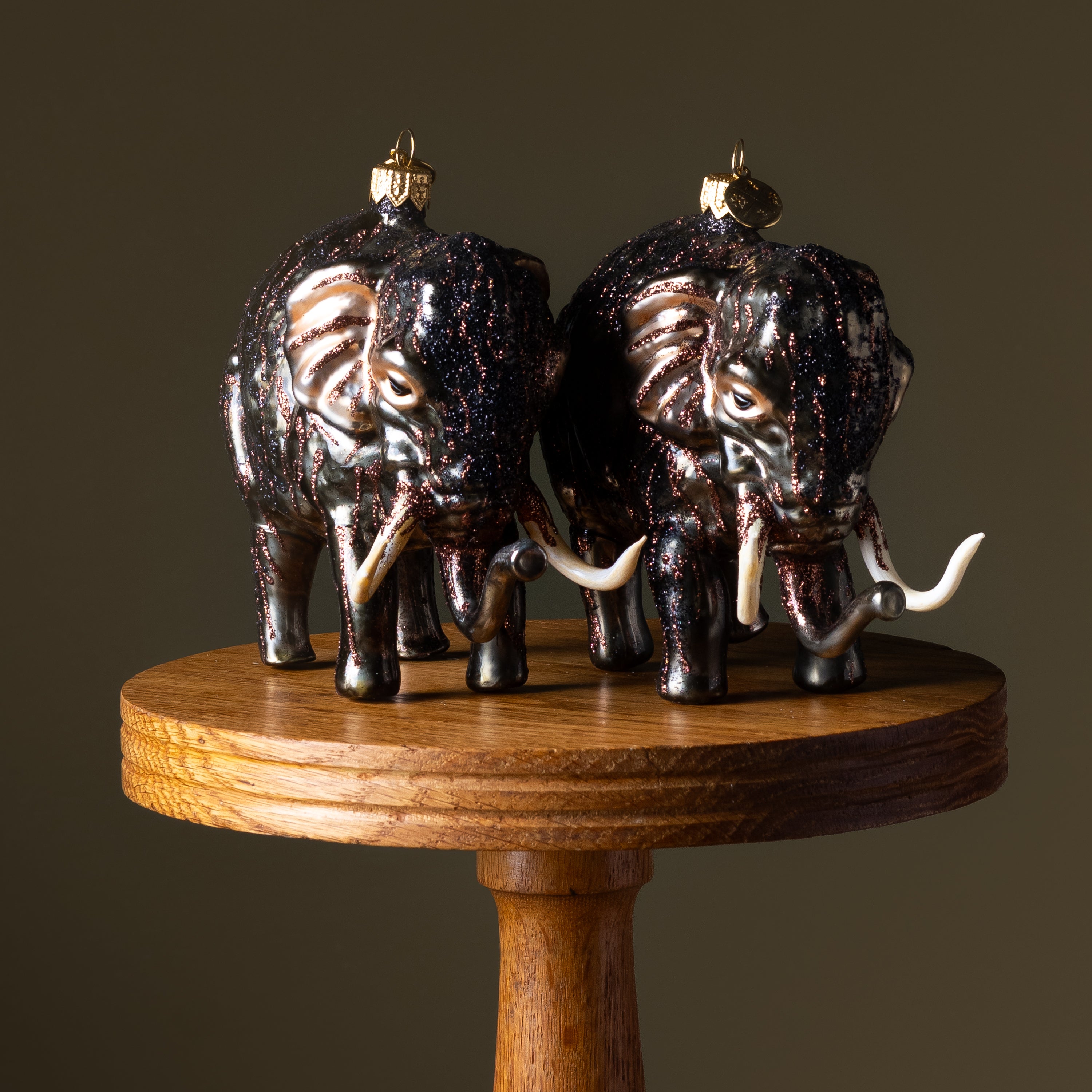Elephant Glass Ornament