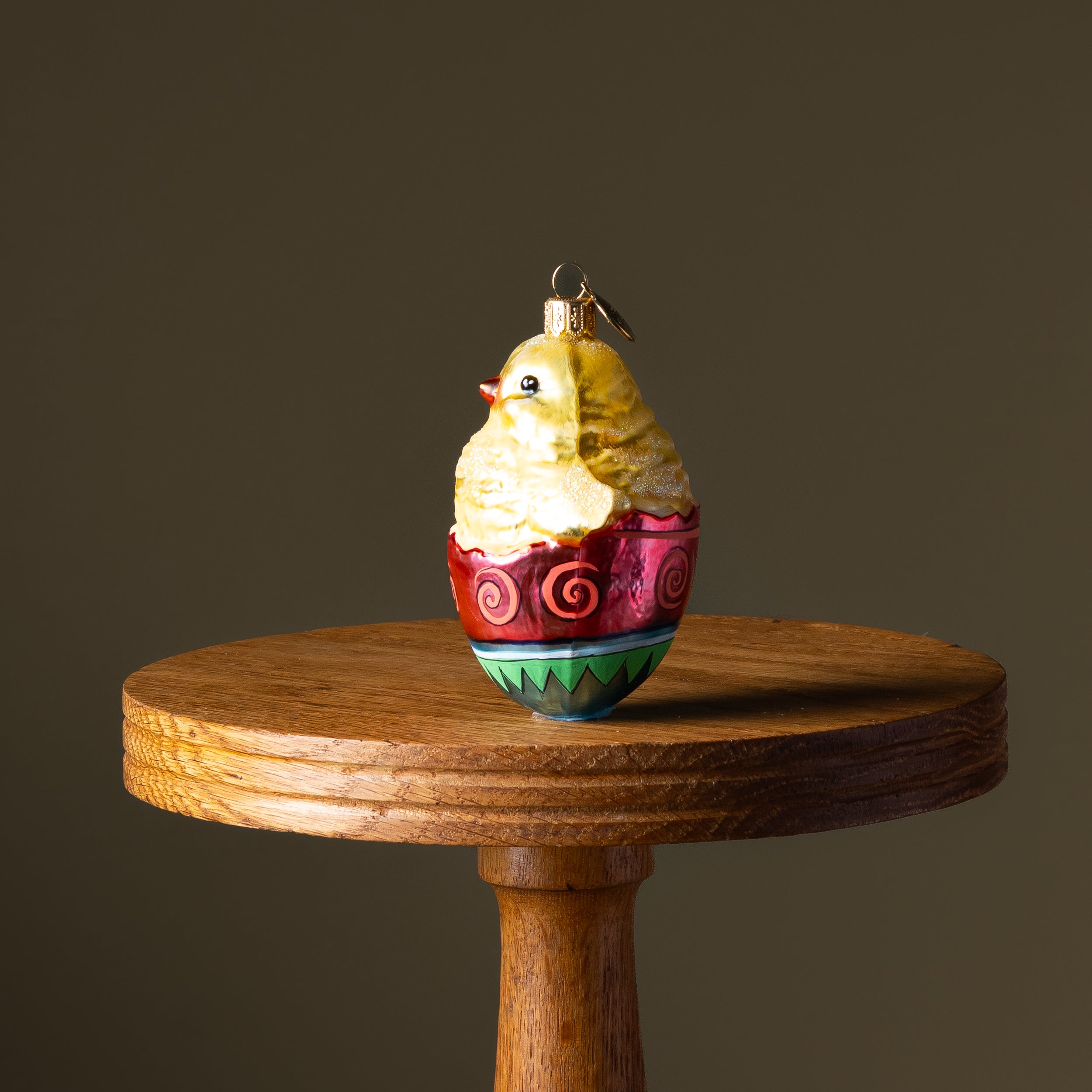 Chick in Egg Glass Ornament