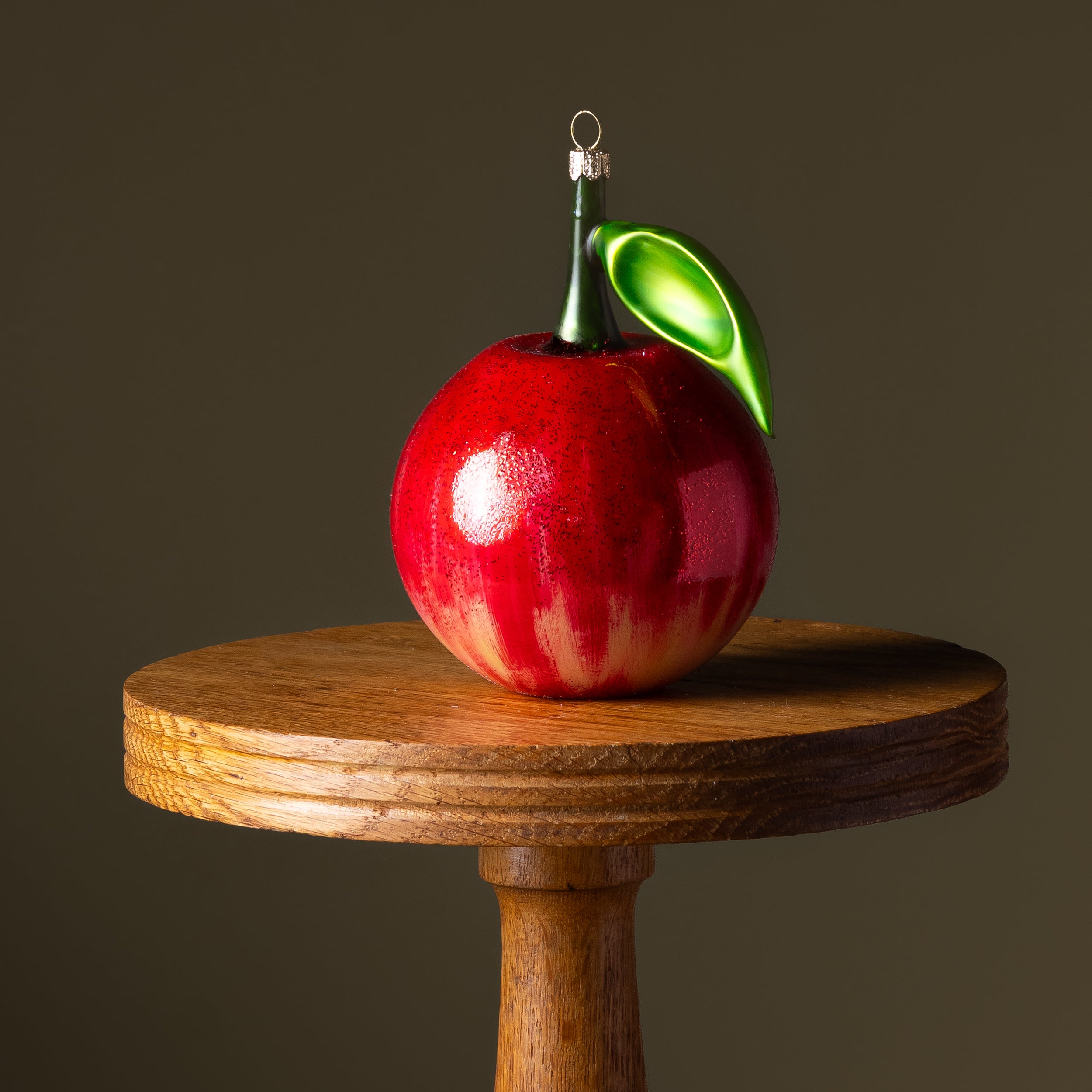 Shiny Apple Glass Ornament