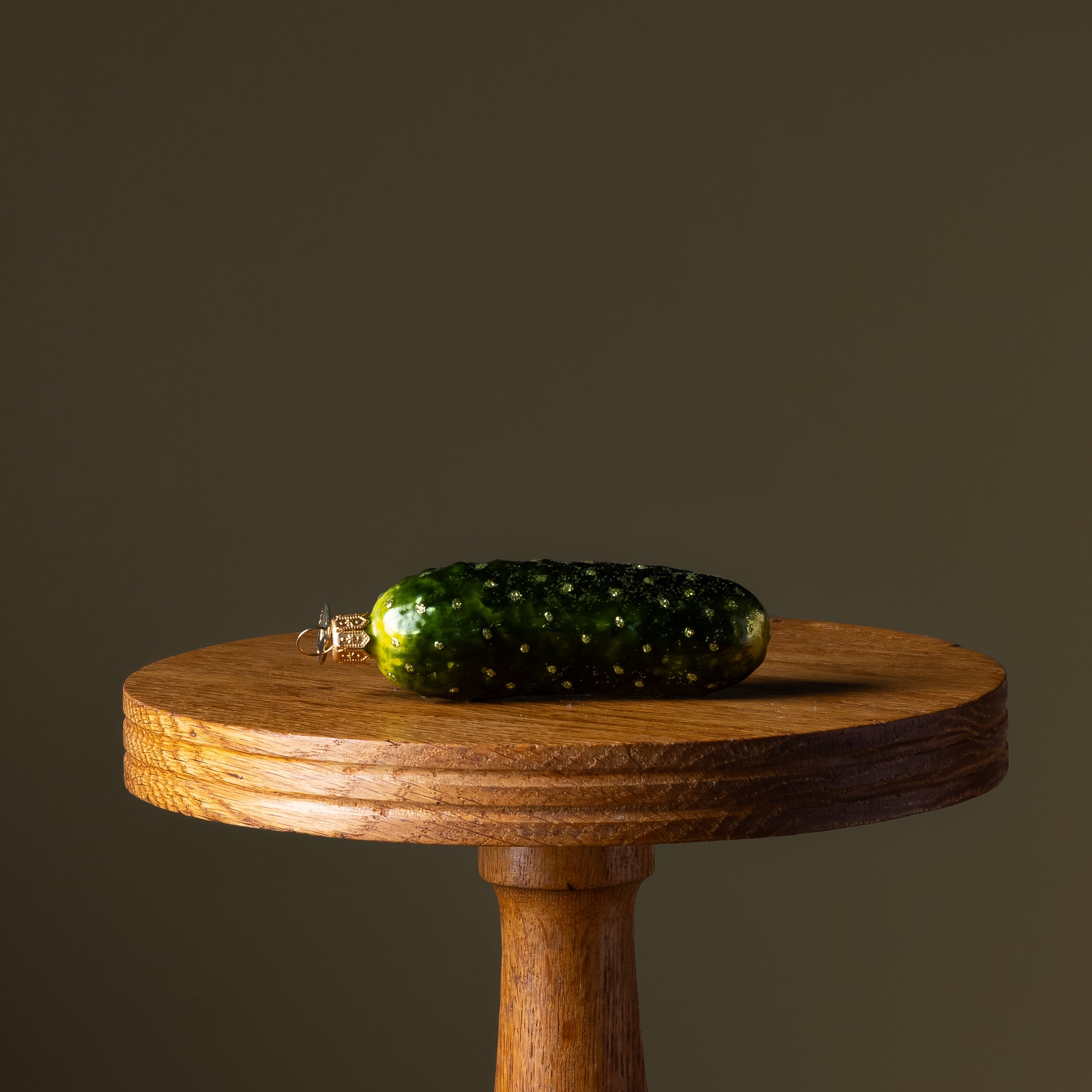 Large Spotted Pickle Glass Ornament