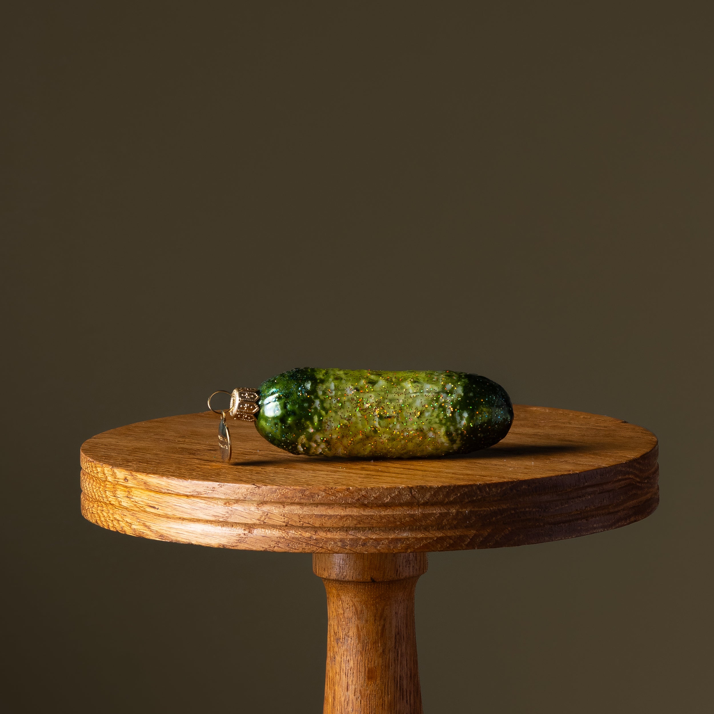Small Dill Pickle Glass Ornament