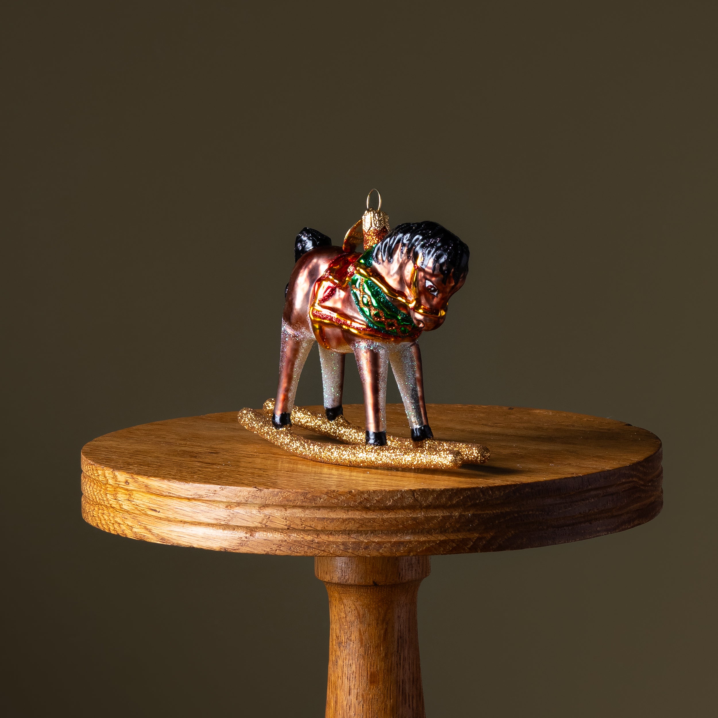 Rocking Horse Glass Ornament