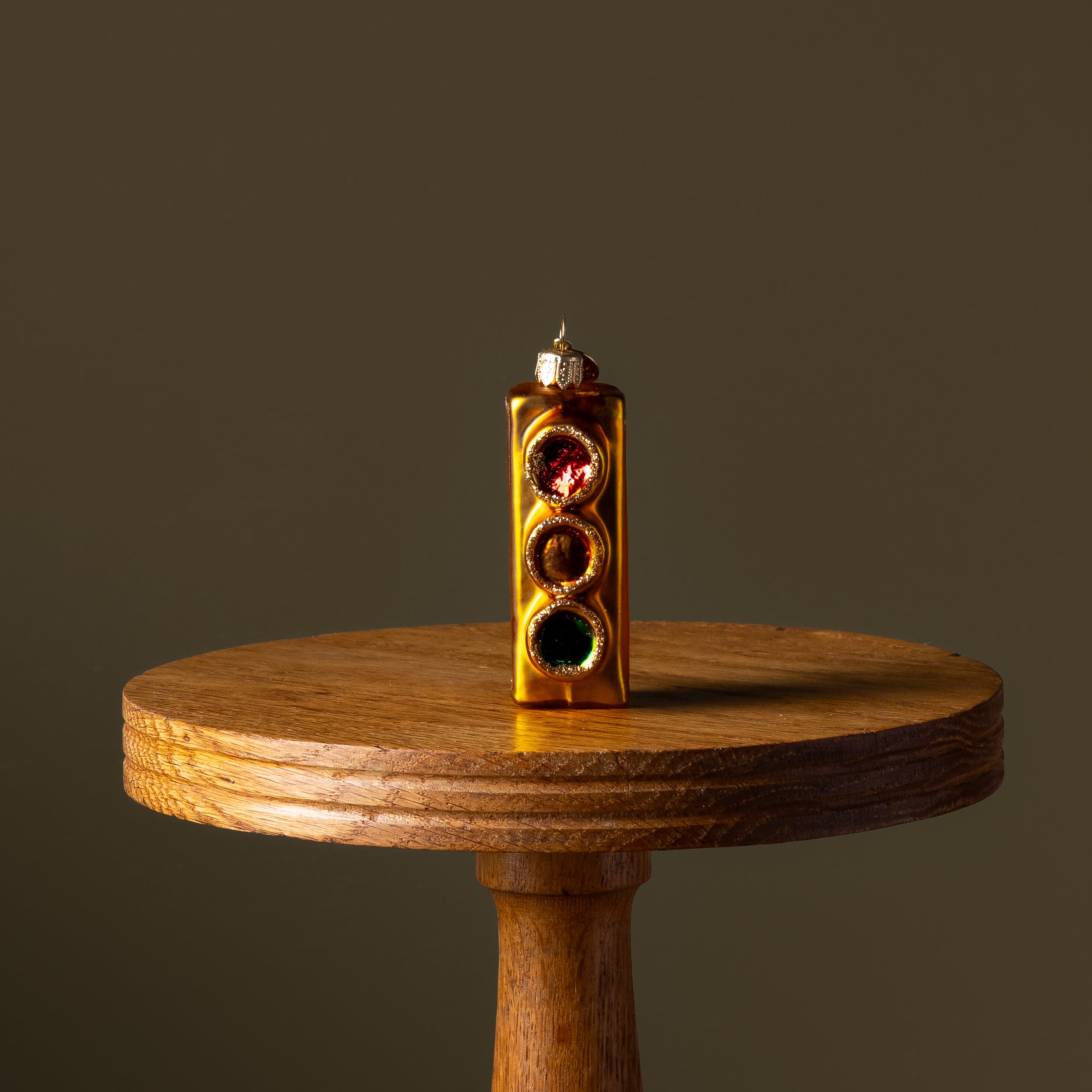 Stoplight Glass Ornament