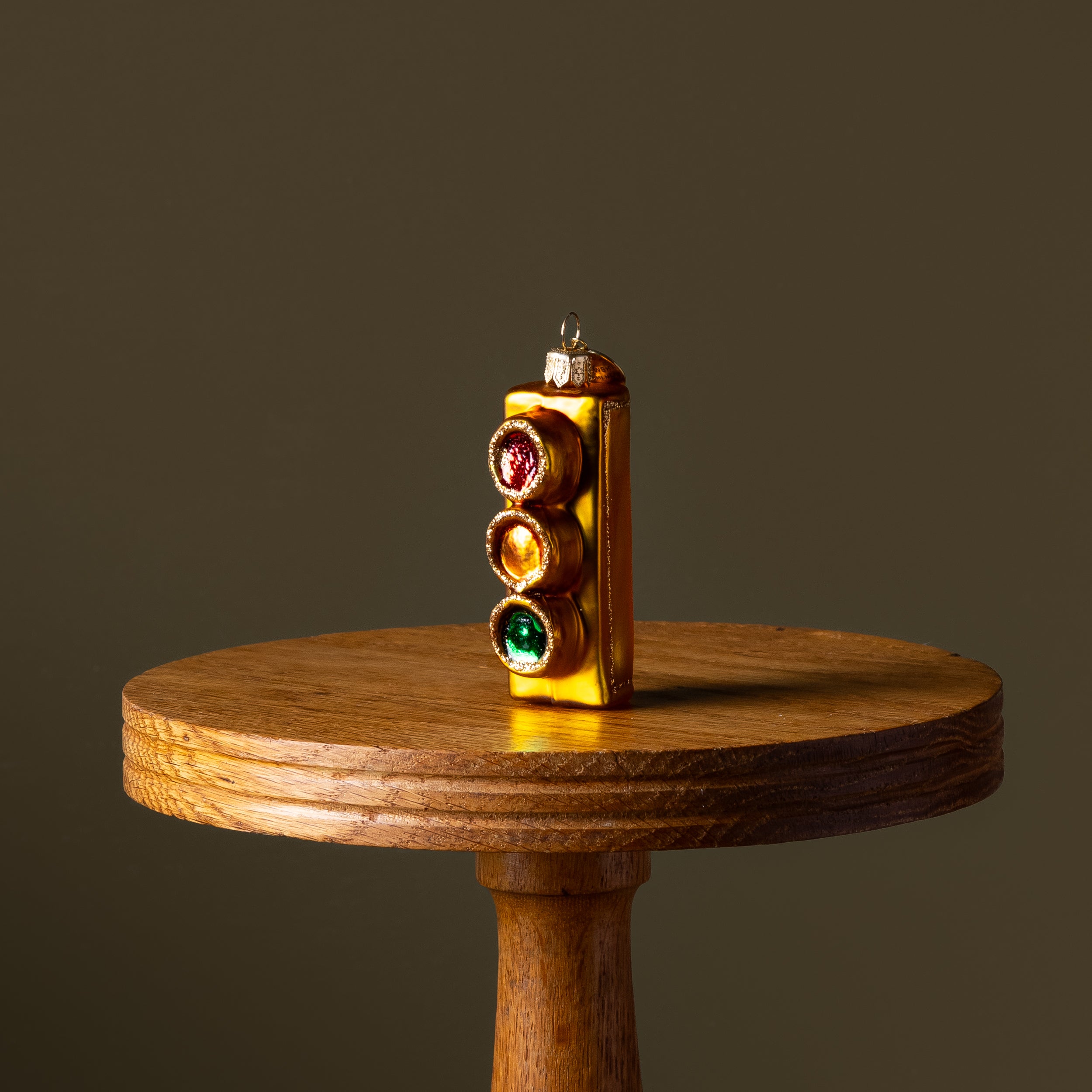 Stoplight Glass Ornament