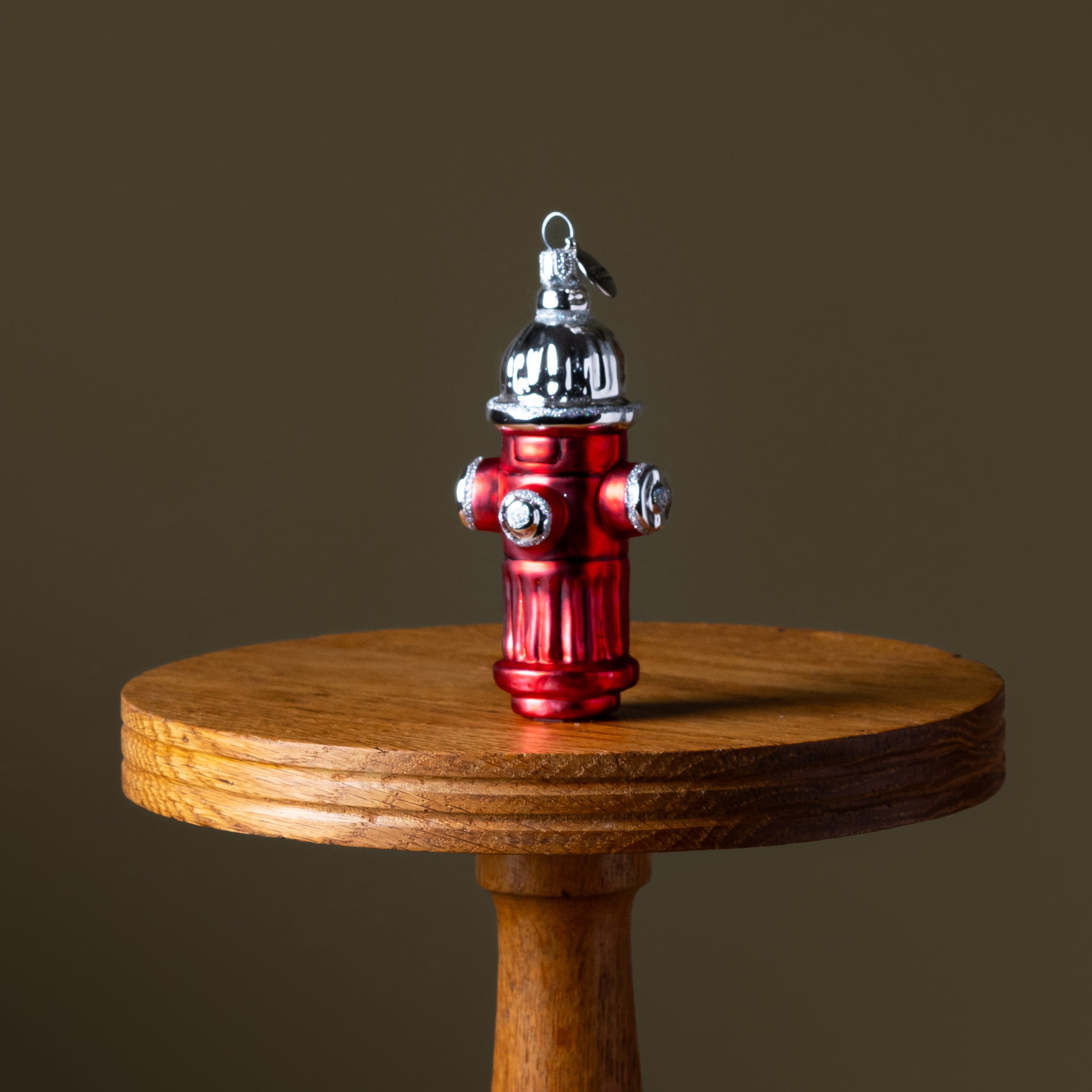 Fire Hydrant Glass Ornament