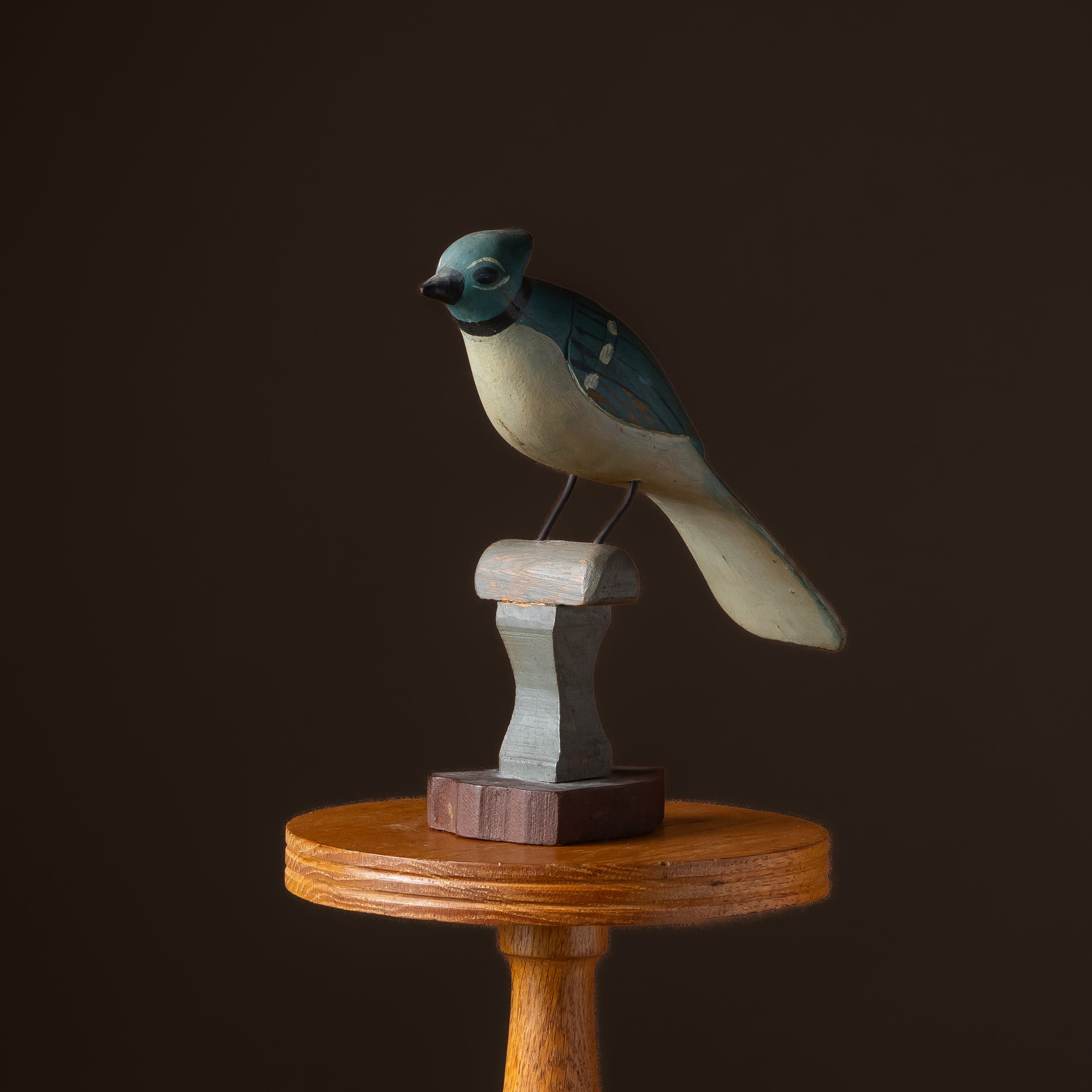 Carved & Painted Blue Jay