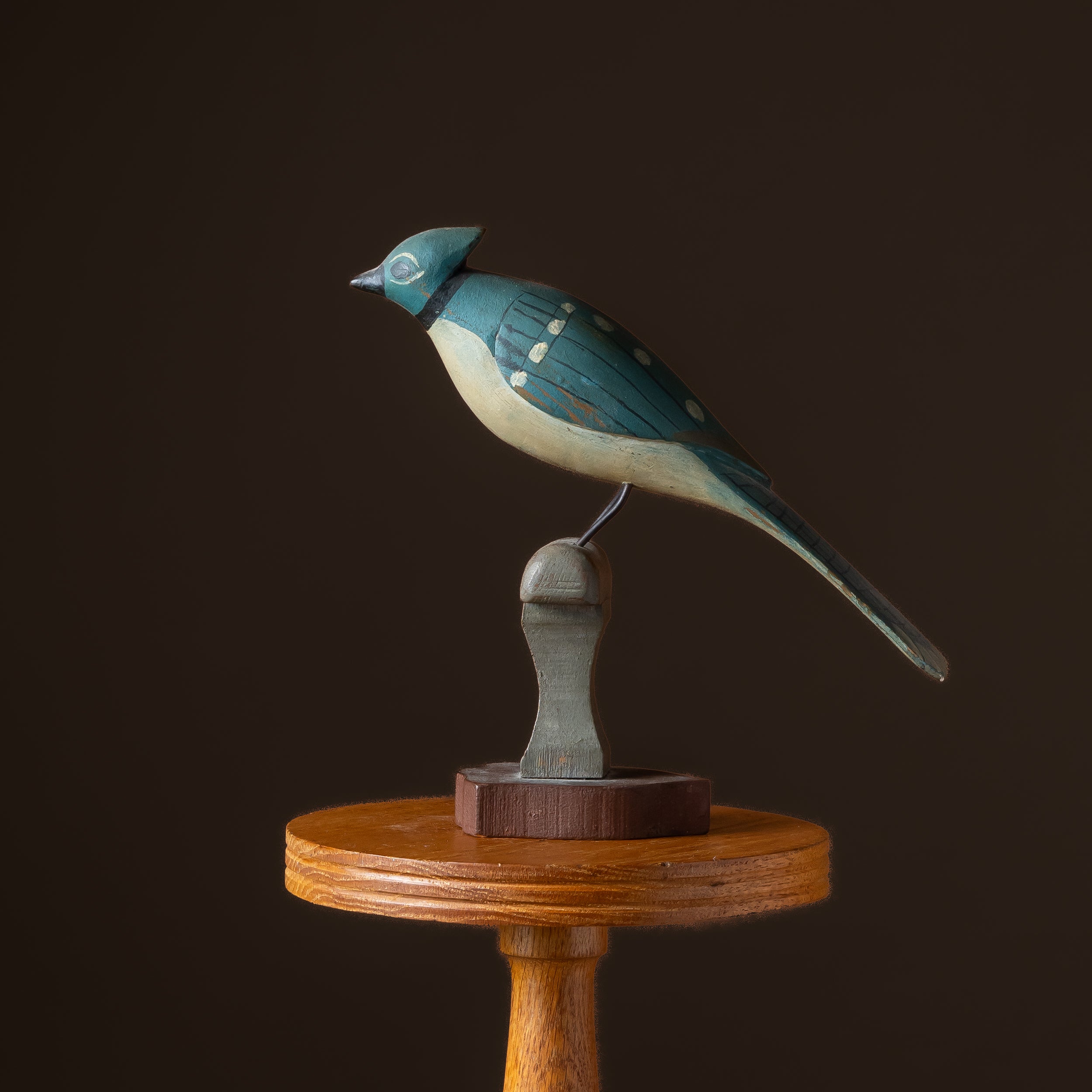 Carved & Painted Blue Jay