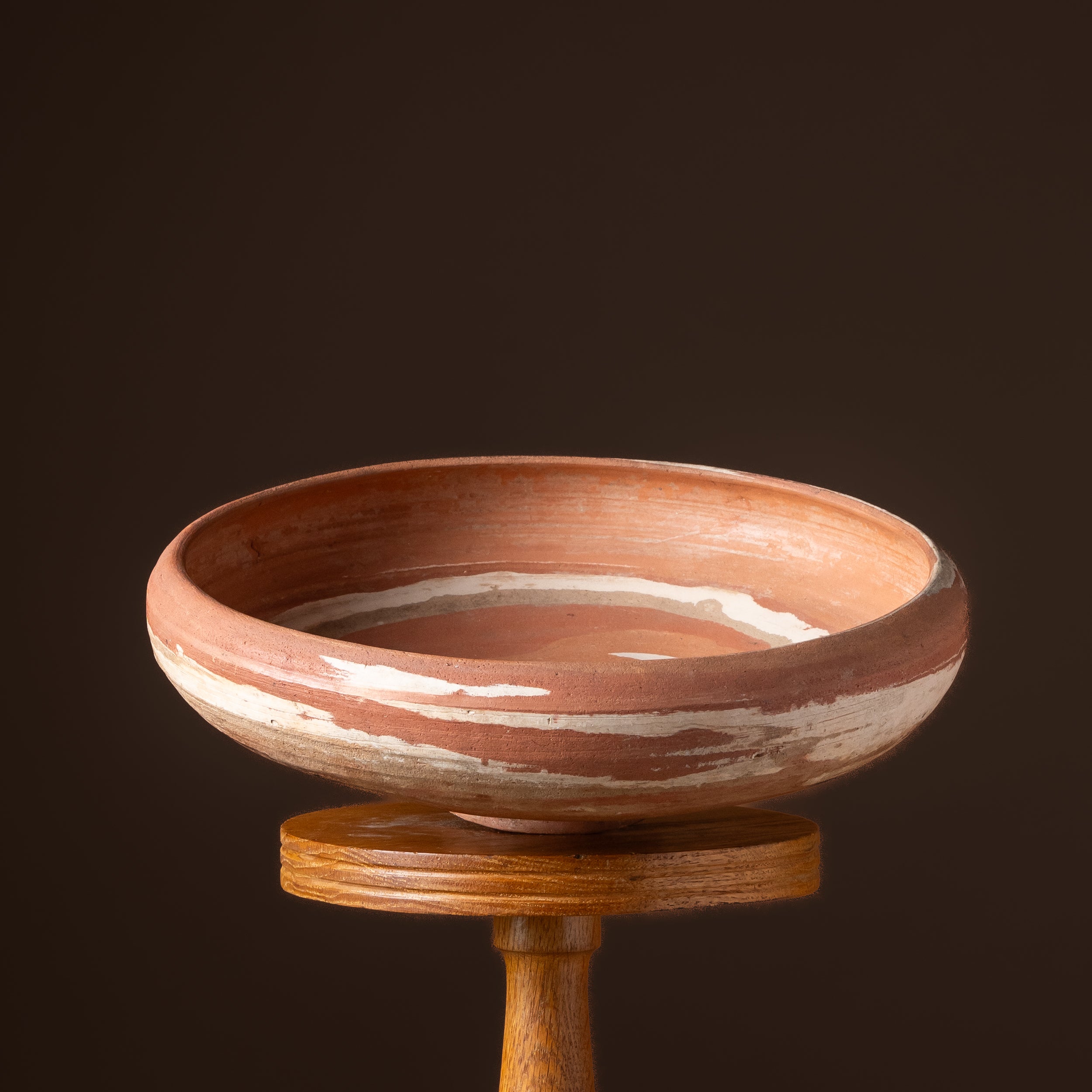 Italian Terra Cotta Swirl Bowl