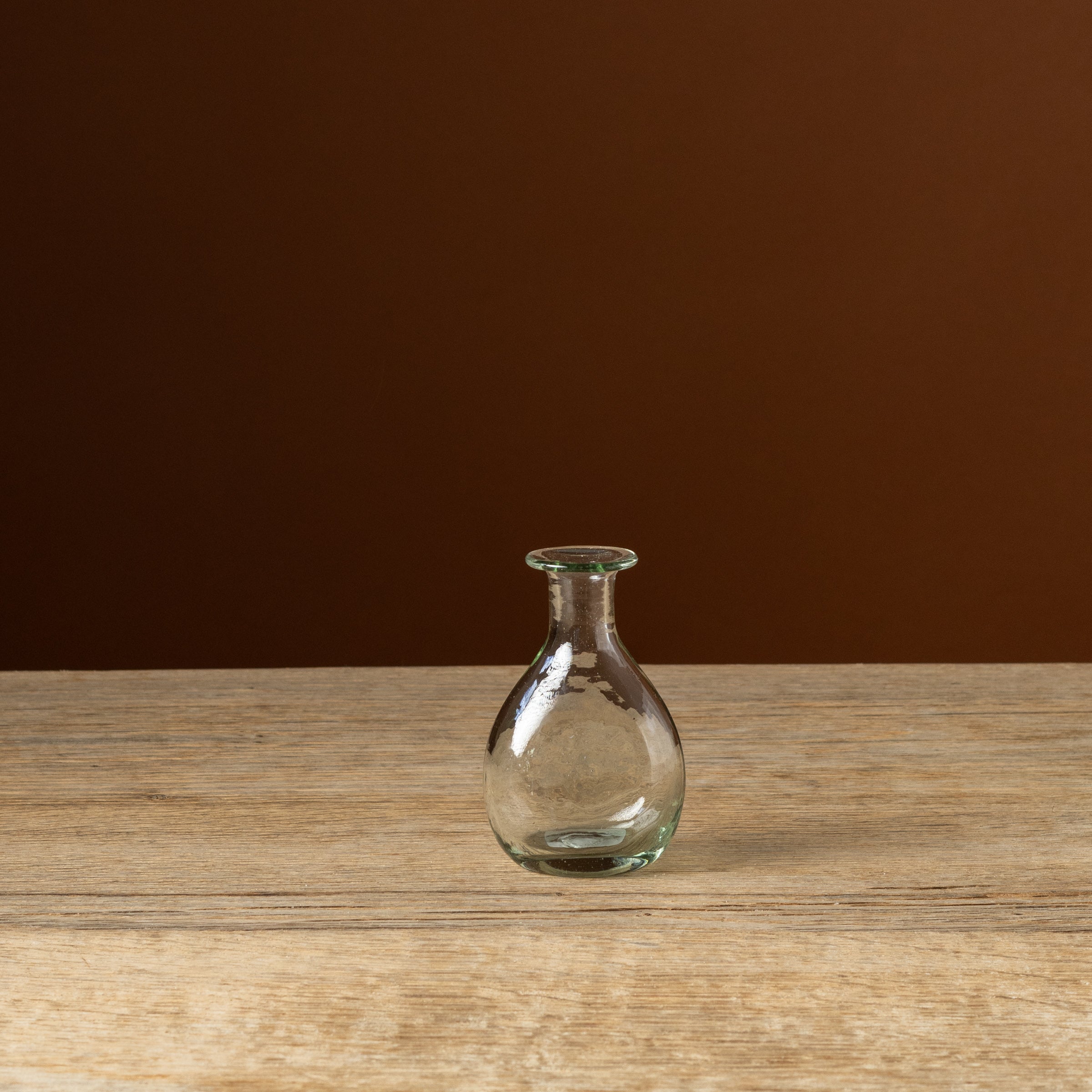 Clear Curved Bud Vase
