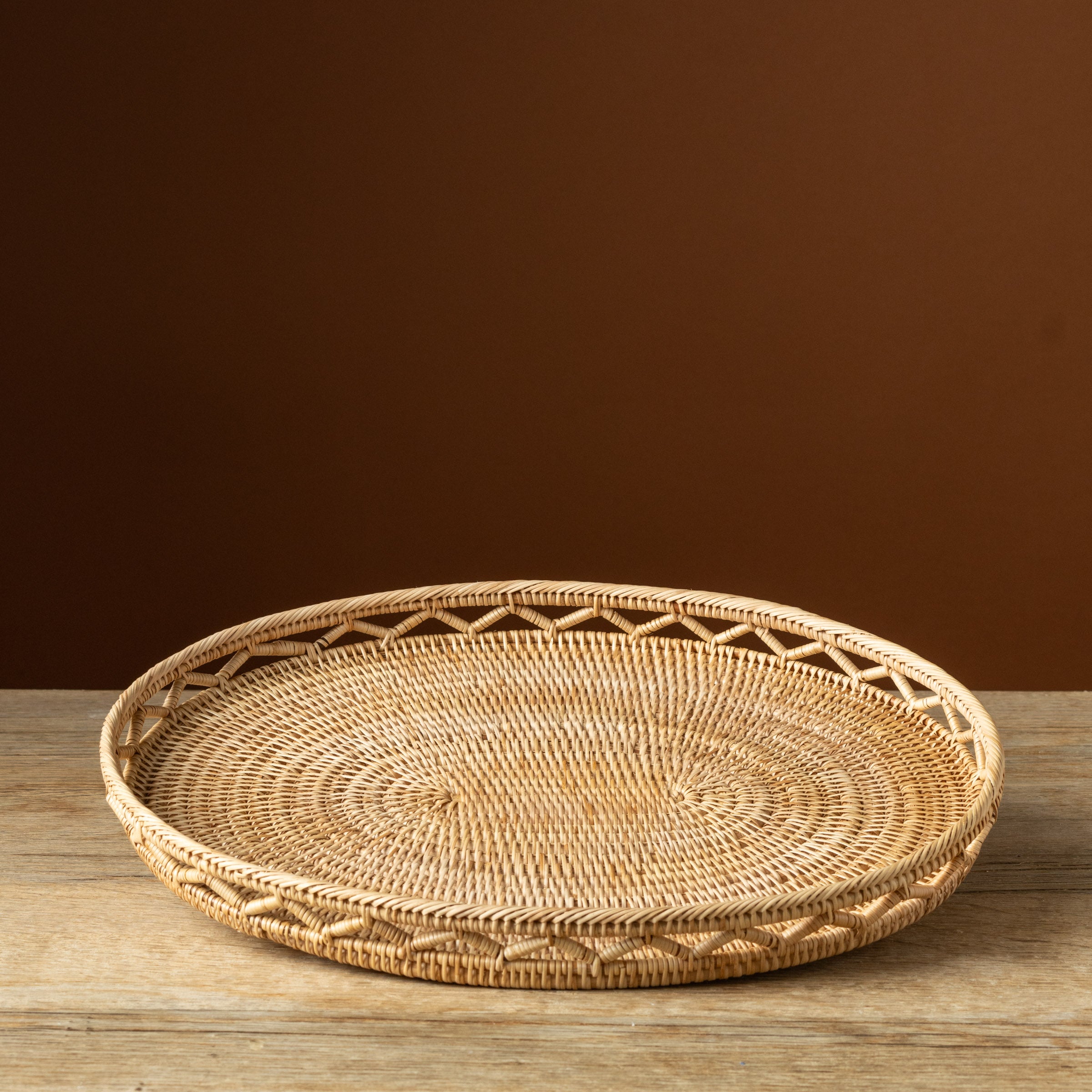 Medium Oval Woven Sabbia Tray