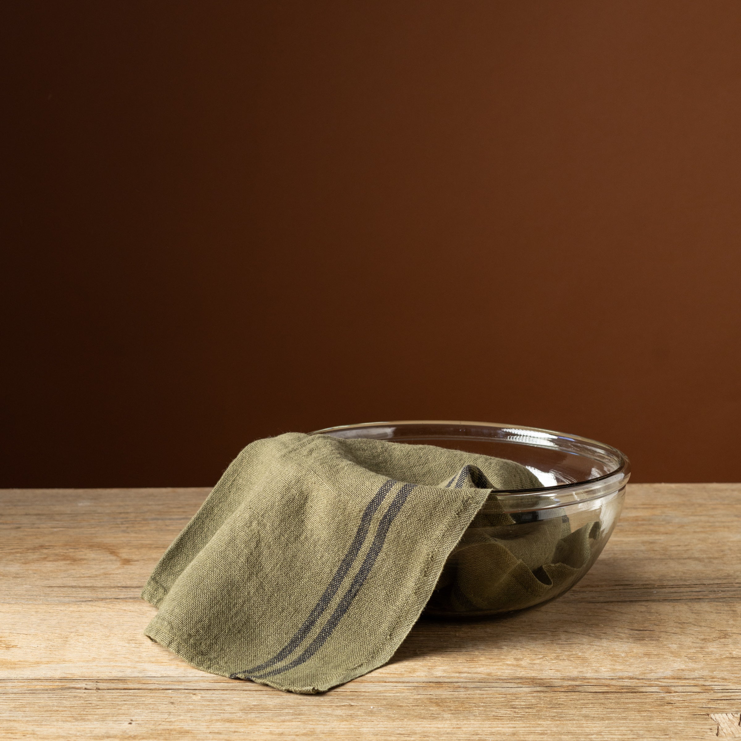 Country Avocado Linen Tea Towel
