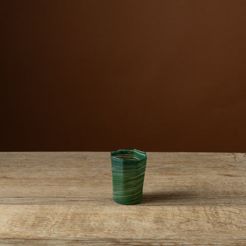 Avocado Mix Octagonal Short Glass