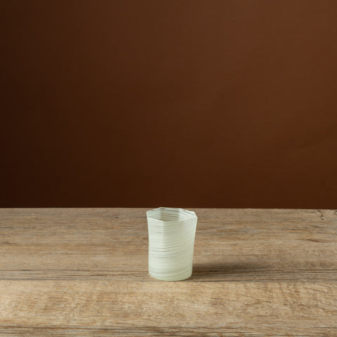 Yellow Octagonal Short Glass