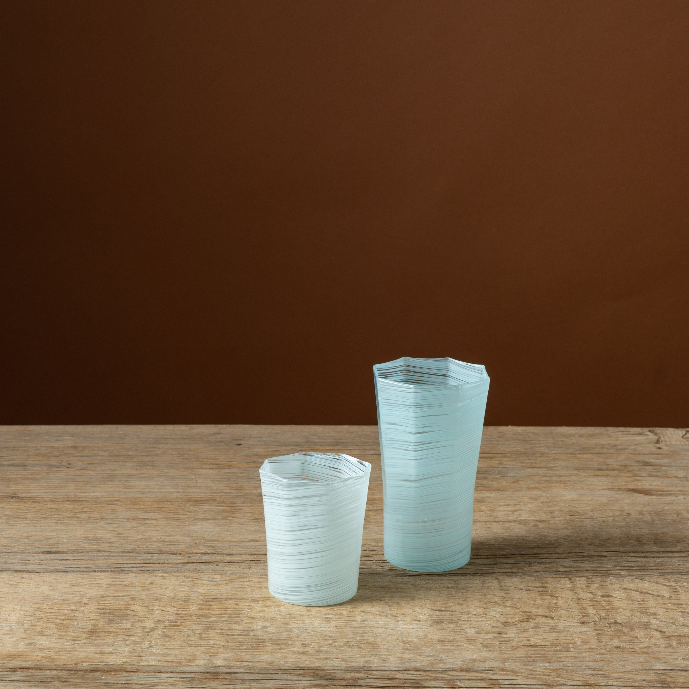 Celadon Octagonal Short Glass