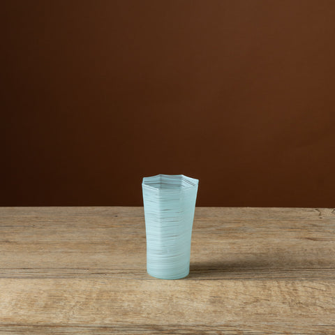 Celadon Octagonal Tall Glass
