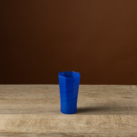 Lapis Octagonal Tall Glass