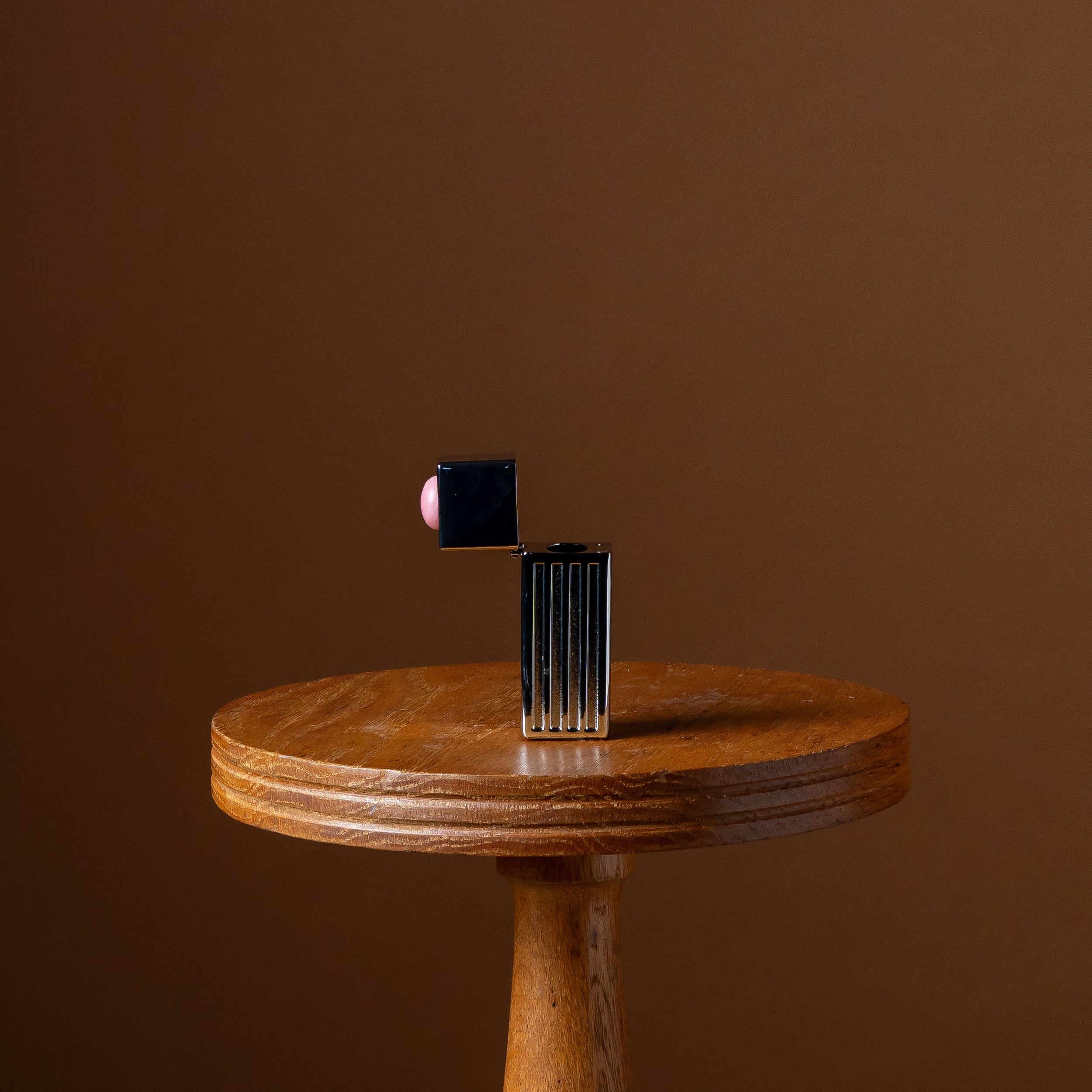 Silver Lipstick Lighter Case