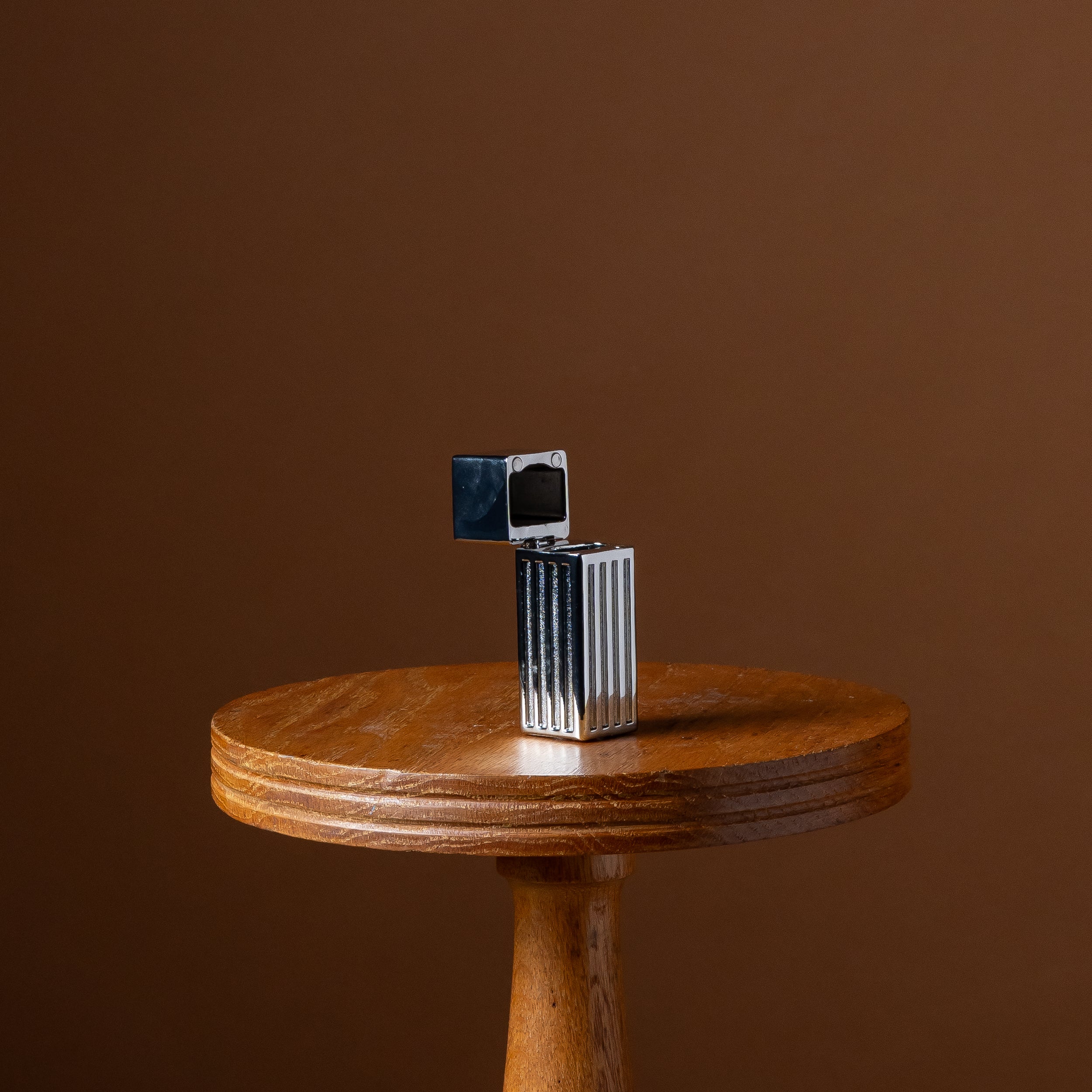 Silver Lipstick Lighter Case