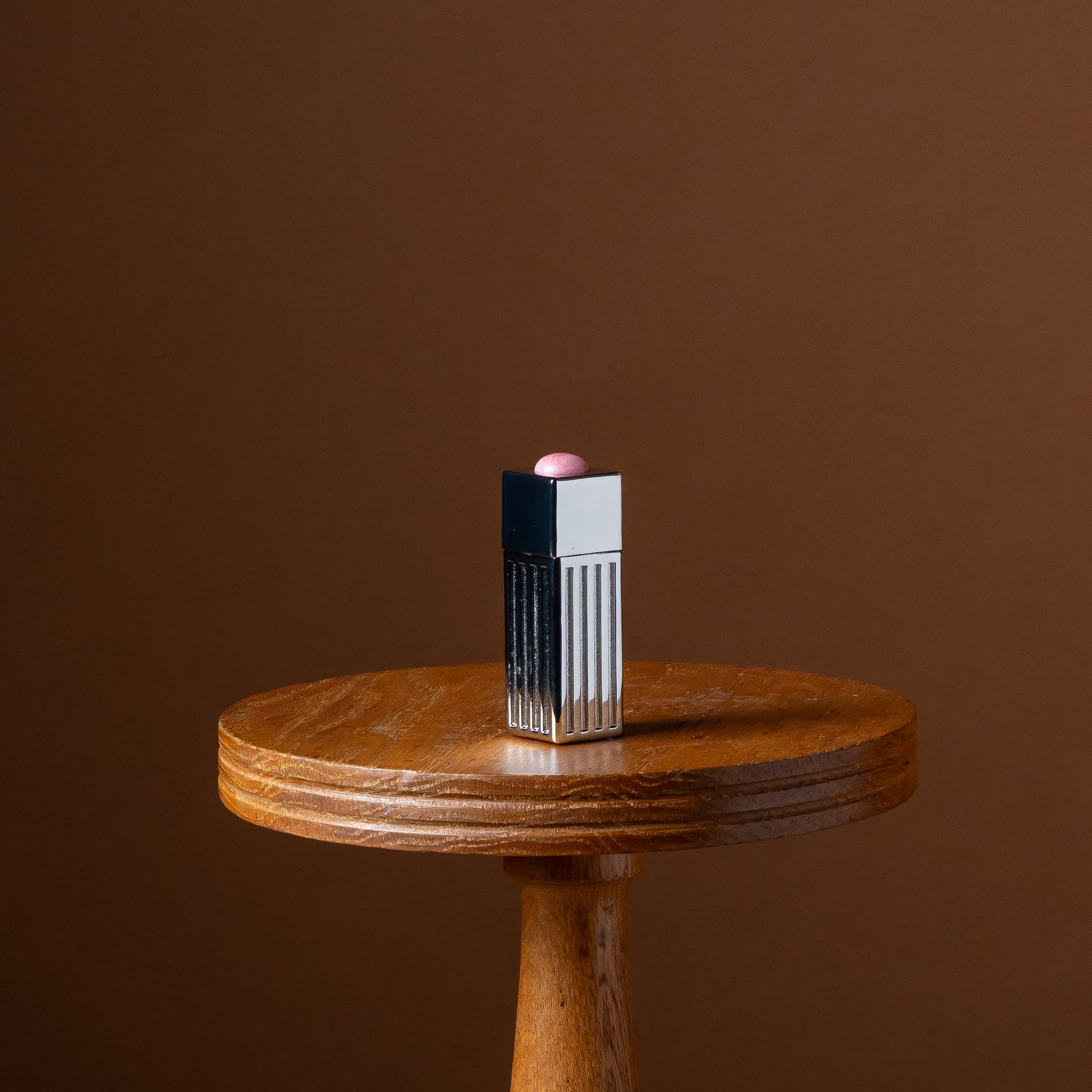 Silver Lipstick Lighter Case