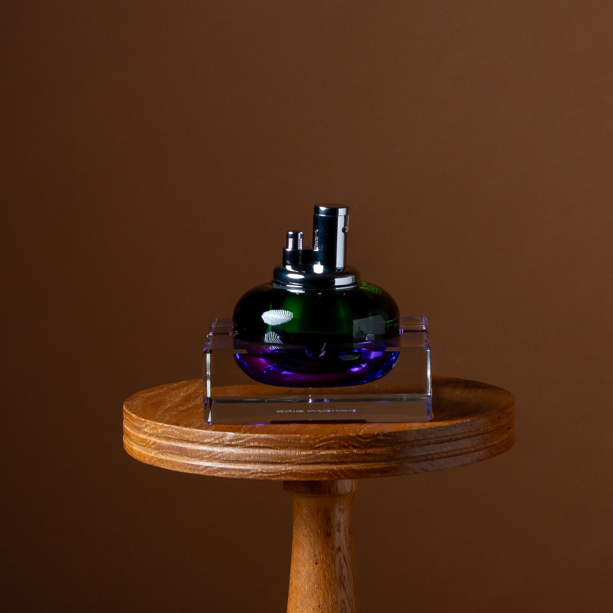 Orchid Glass Tabletop Lighter