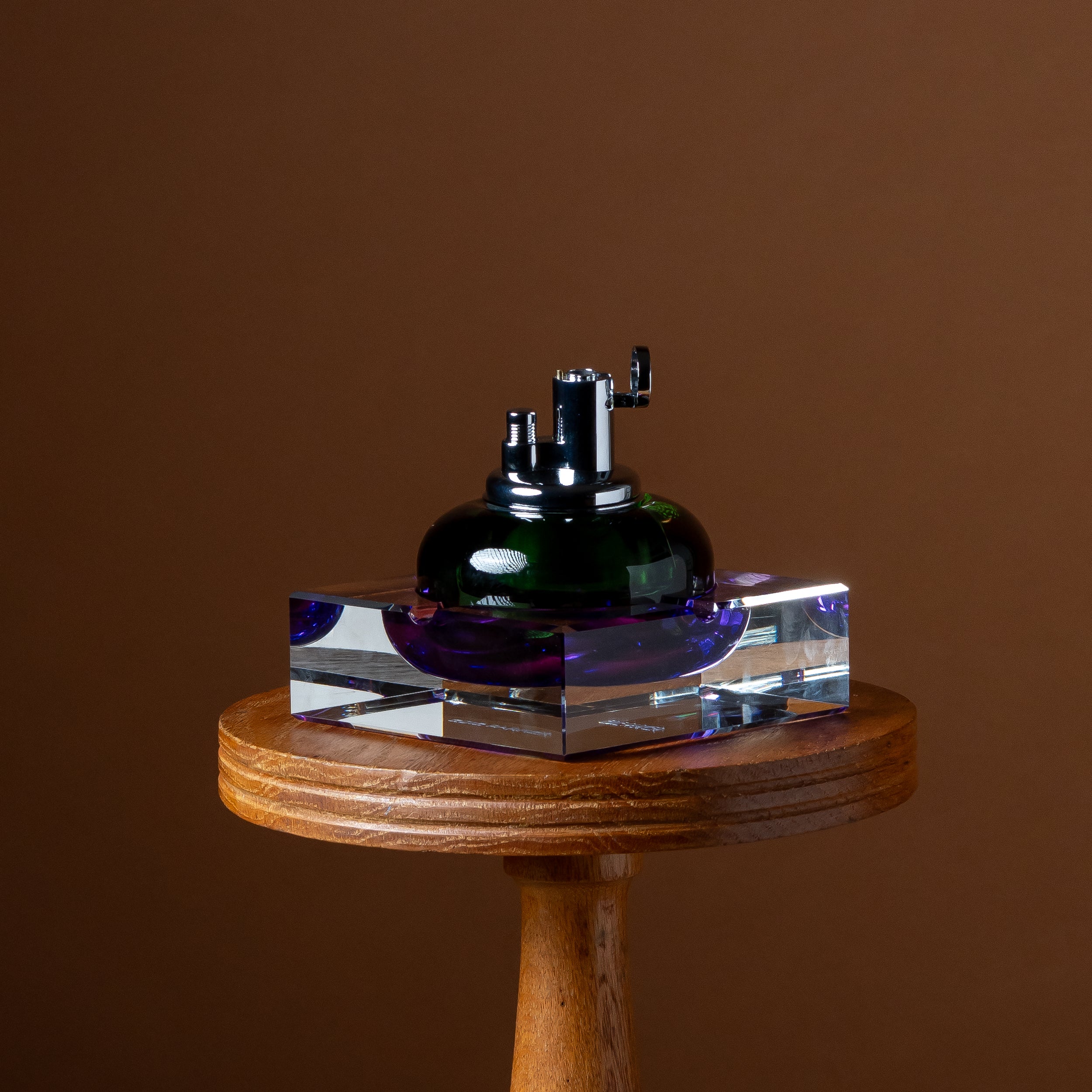 Orchid Glass Tabletop Lighter